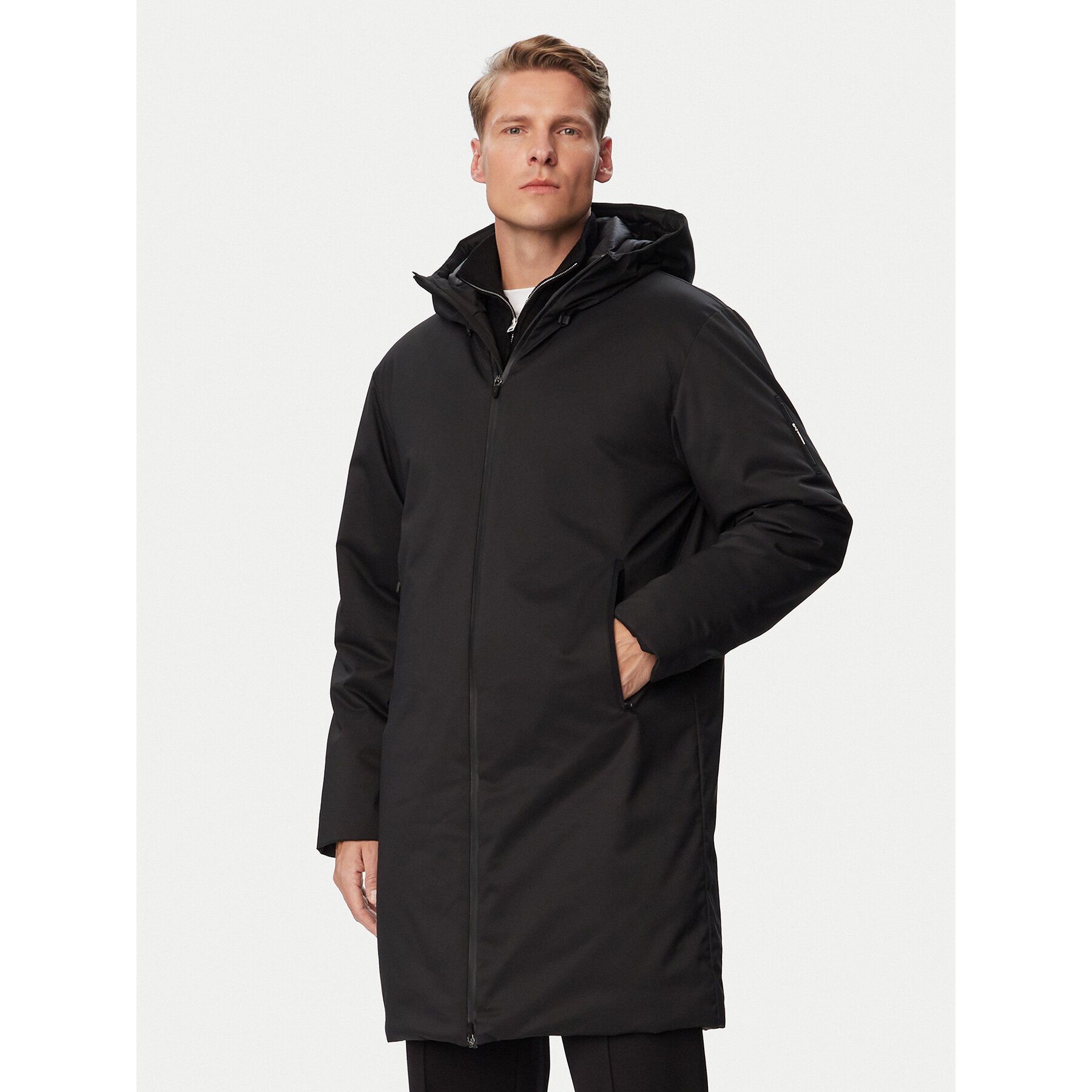 EA7 Emporio Armani Übergangsjacke 7M002377 AF15952 UC001 Schwarz Regular Fit
