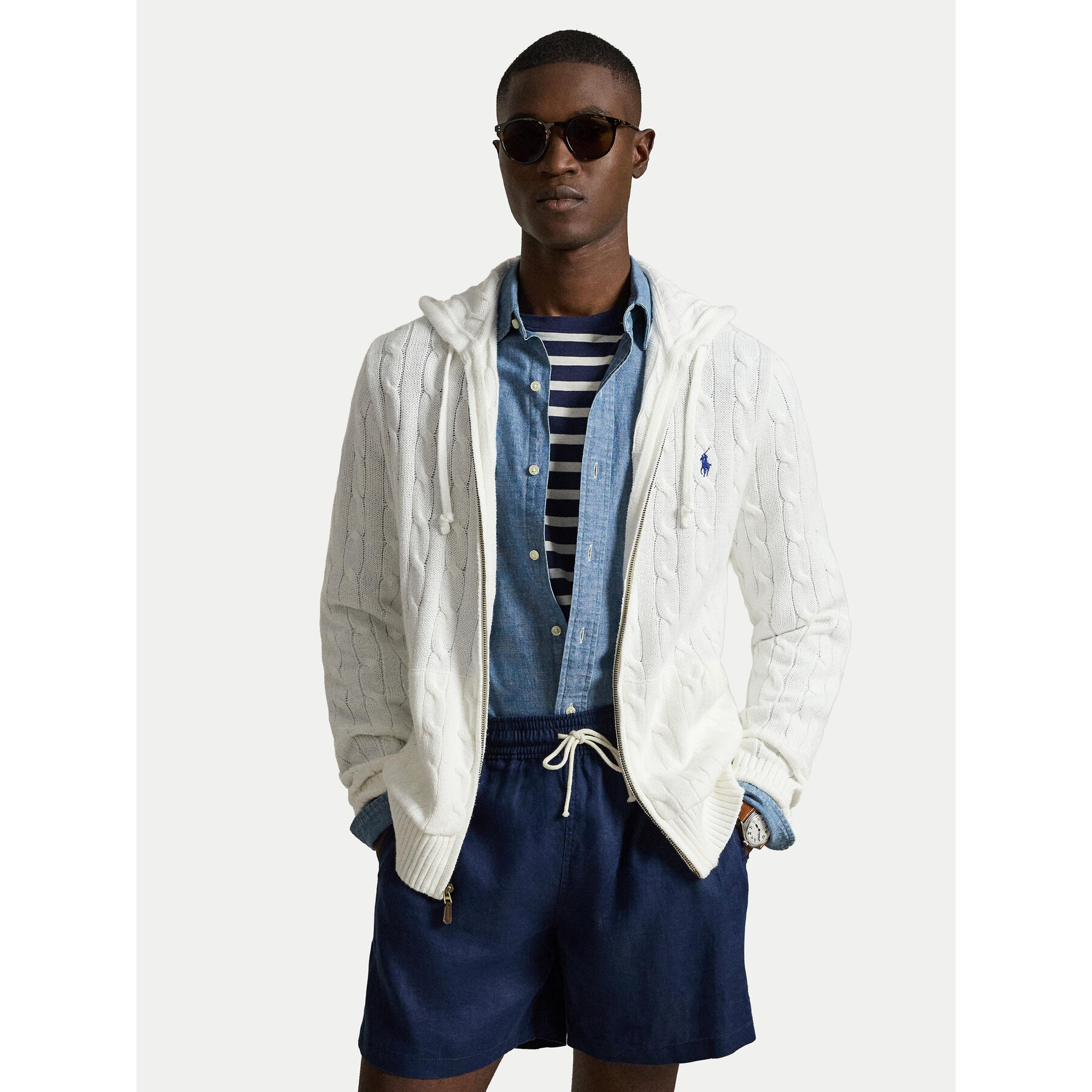 Polo Ralph Lauren Strickjacke 710B18057004 Weiß Regular Fit