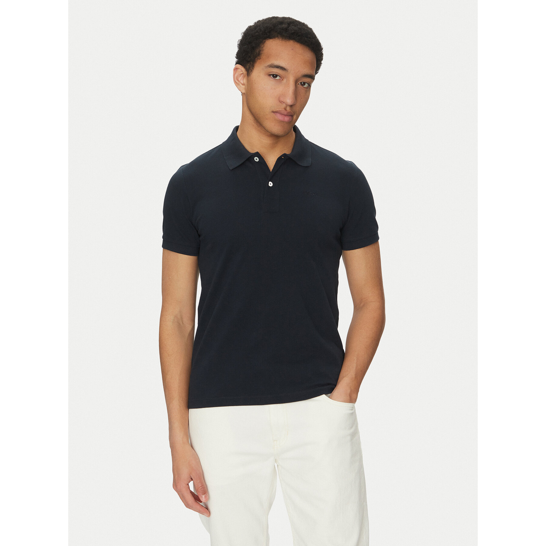 Geox Polo M5511B T3240 F1624 Blu scuro Regular Fit