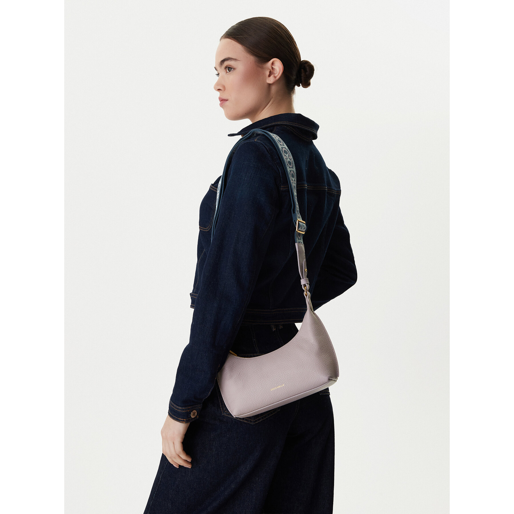 Geantă Coccinelle UF8 Coccinellesuri E5 U8F 55 01 01 Gri