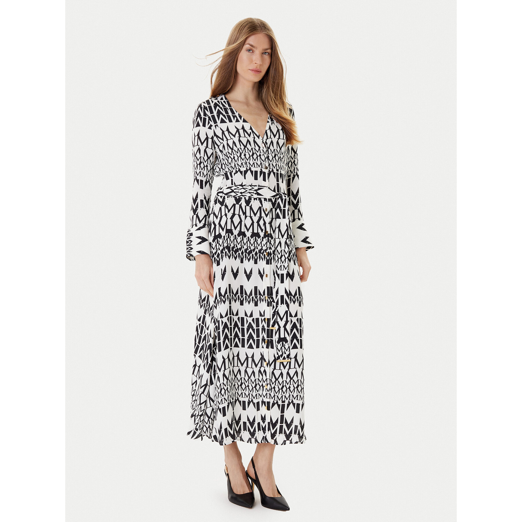 Marciano Guess Hemdkleid 5YGK47 7352A Weiß Regular Fit