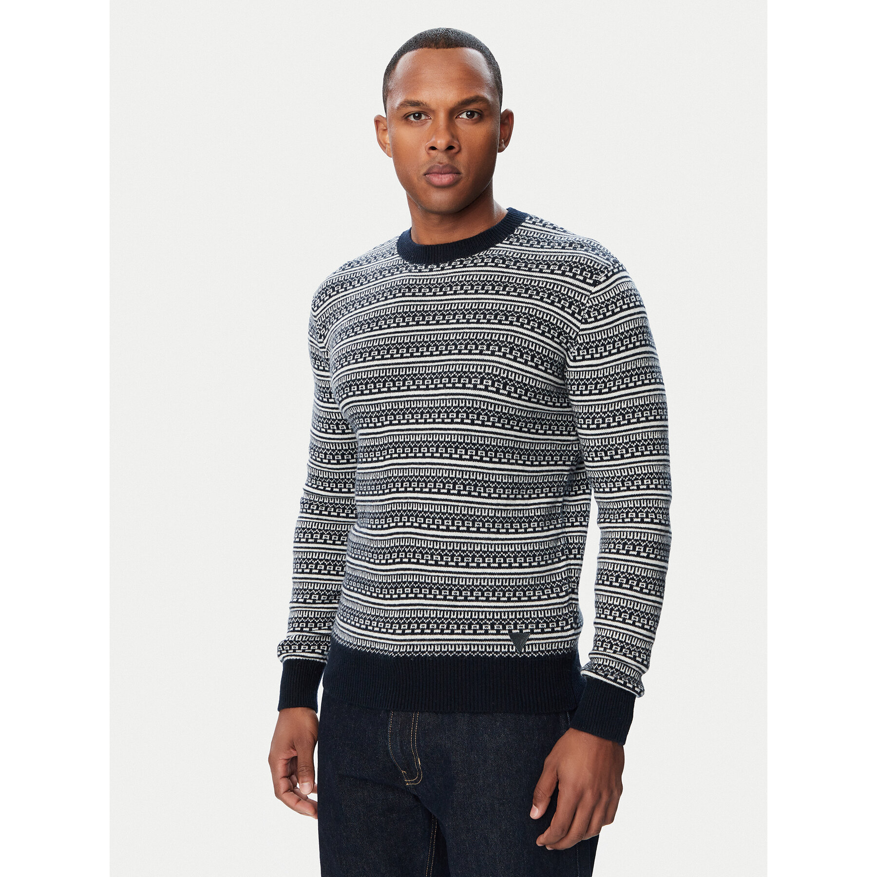 Guess Pullover M6BR2 1Z1371 Dunkelblau Regular Fit