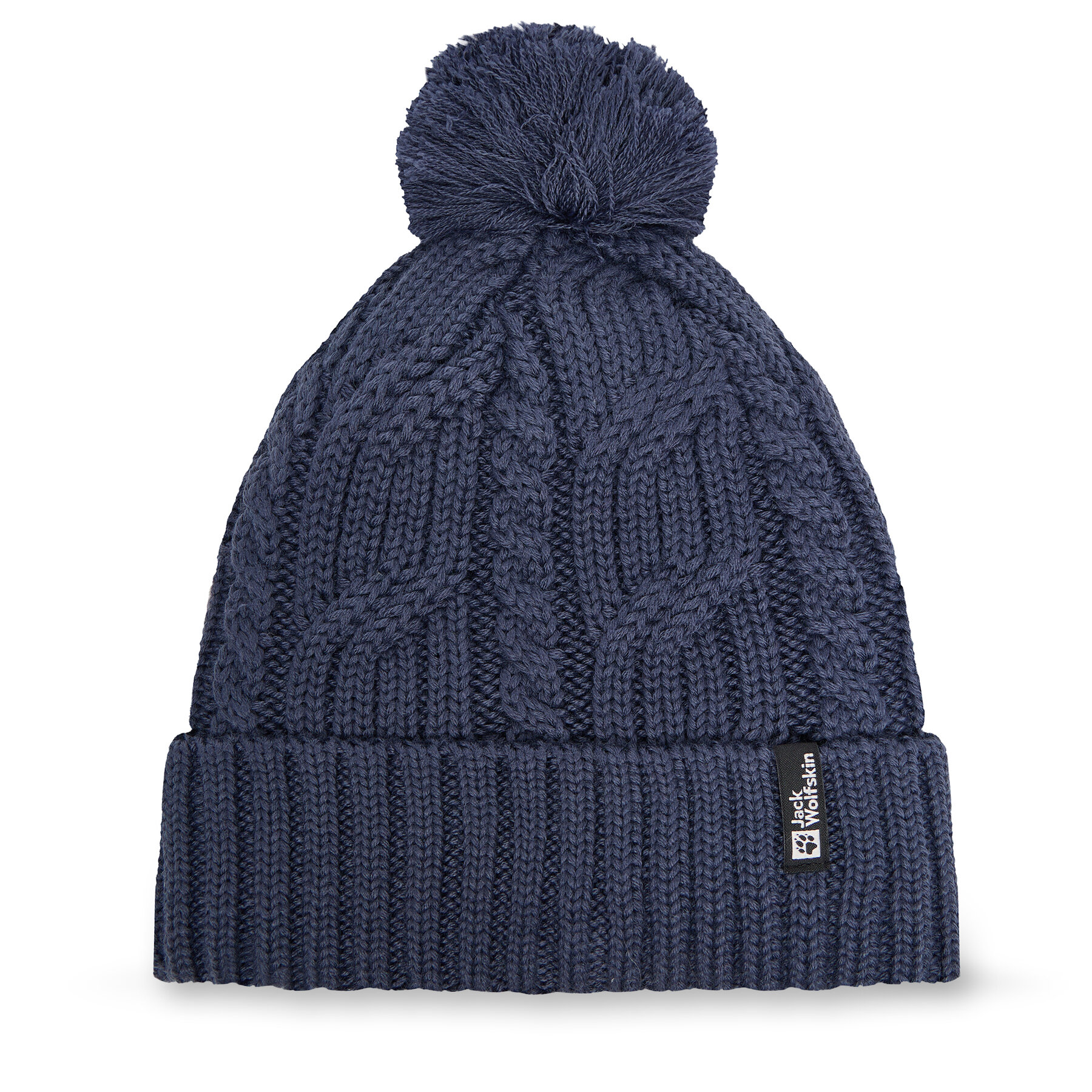 Jack Wolfskin Σκούφος Jack Wolfskin Pompom 1905092 Σκούρο μπλε