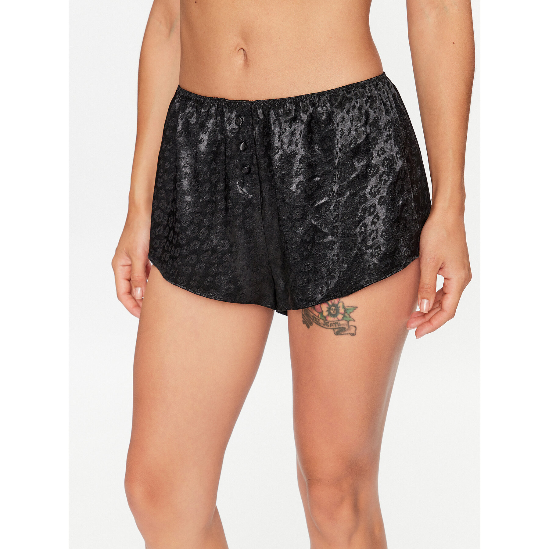 Hunkemöller Rövid pizsama nadrág 203224 Fekete Comfortable Fit