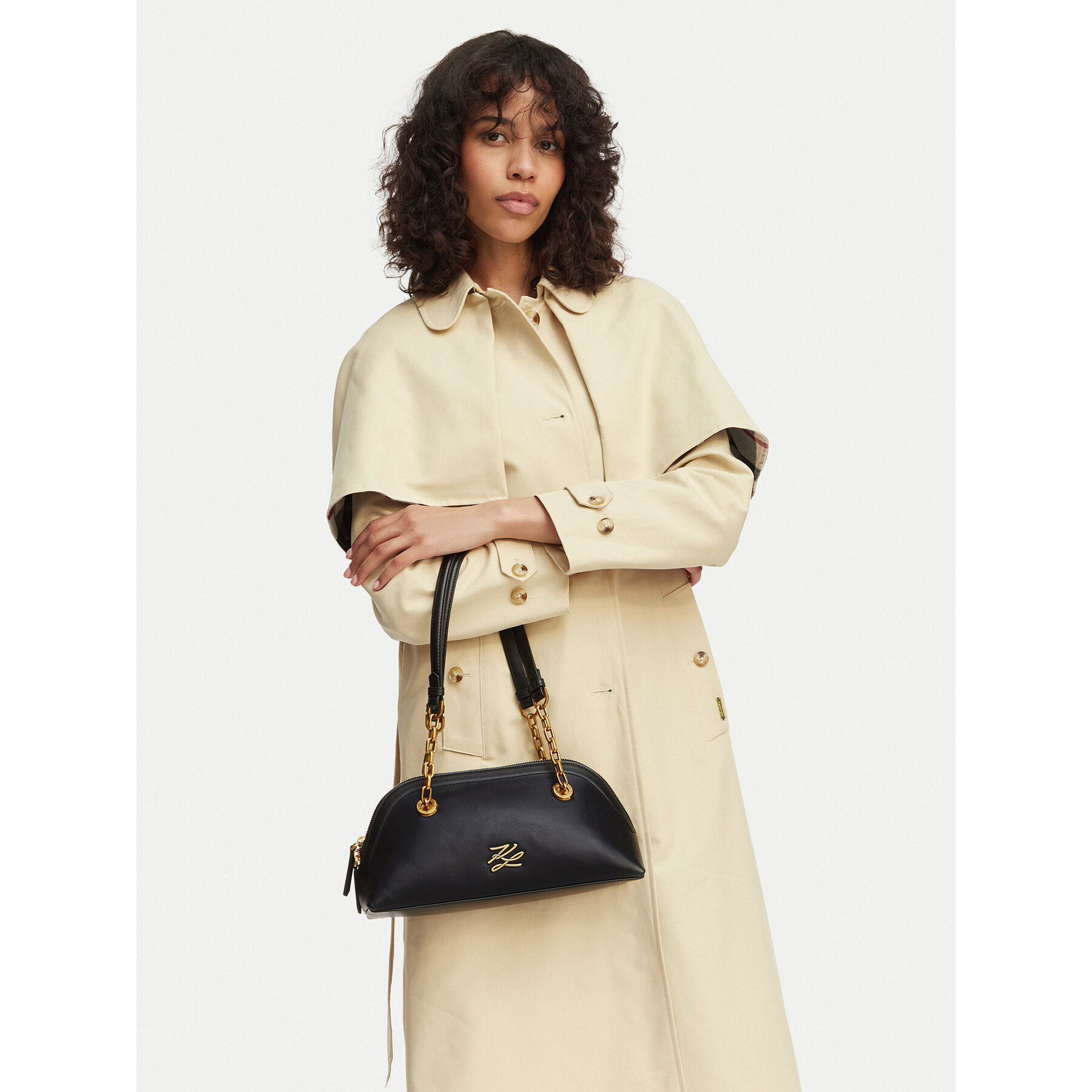 Дамска чанта KARL LAGERFELD B2W30039 Черен