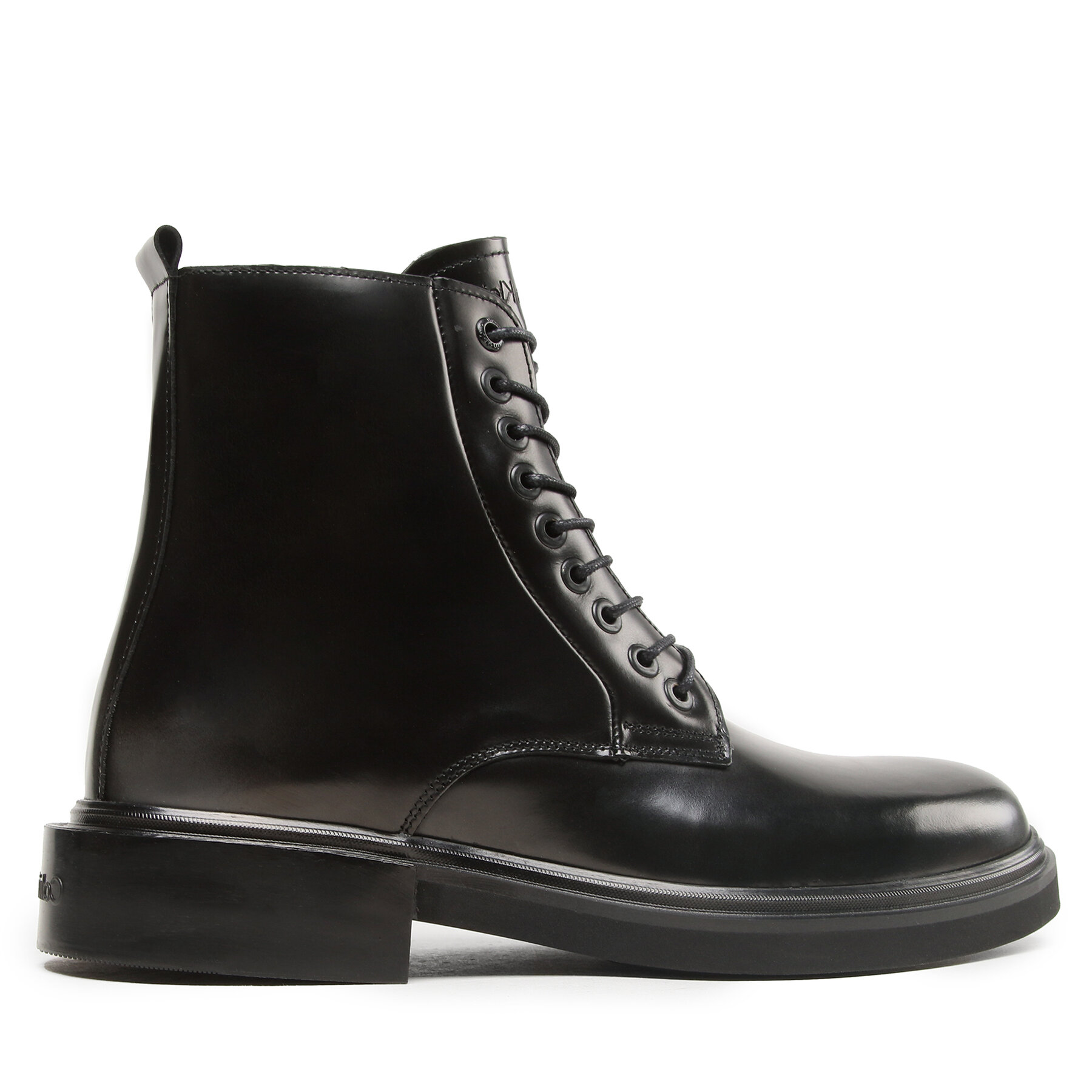 Stövlar Calvin Klein Lace Up Boot HM0HM01028 Svart