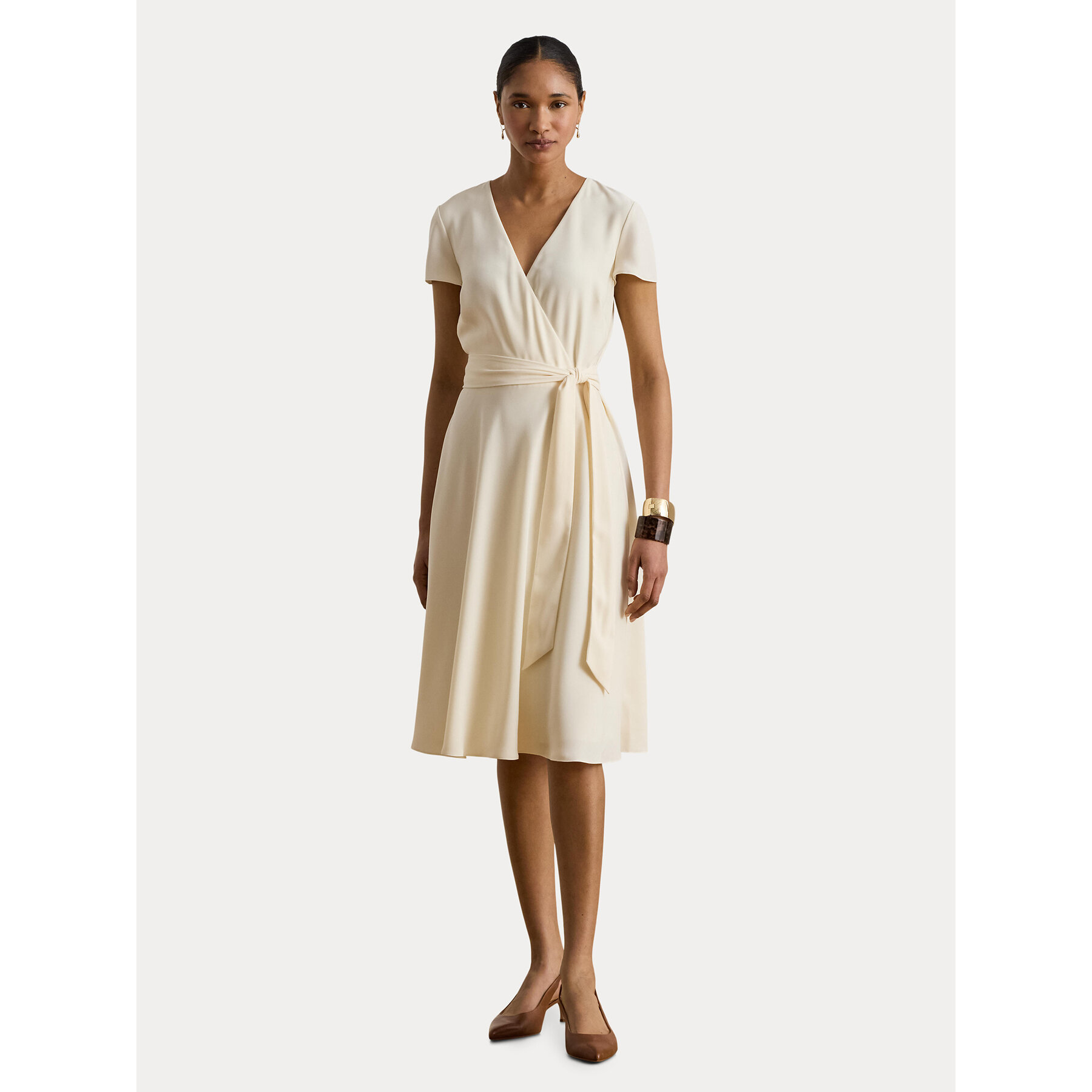 LAUREN RALPH LAUREN Coctailkleid 200P13812005 Creme Regular Fit