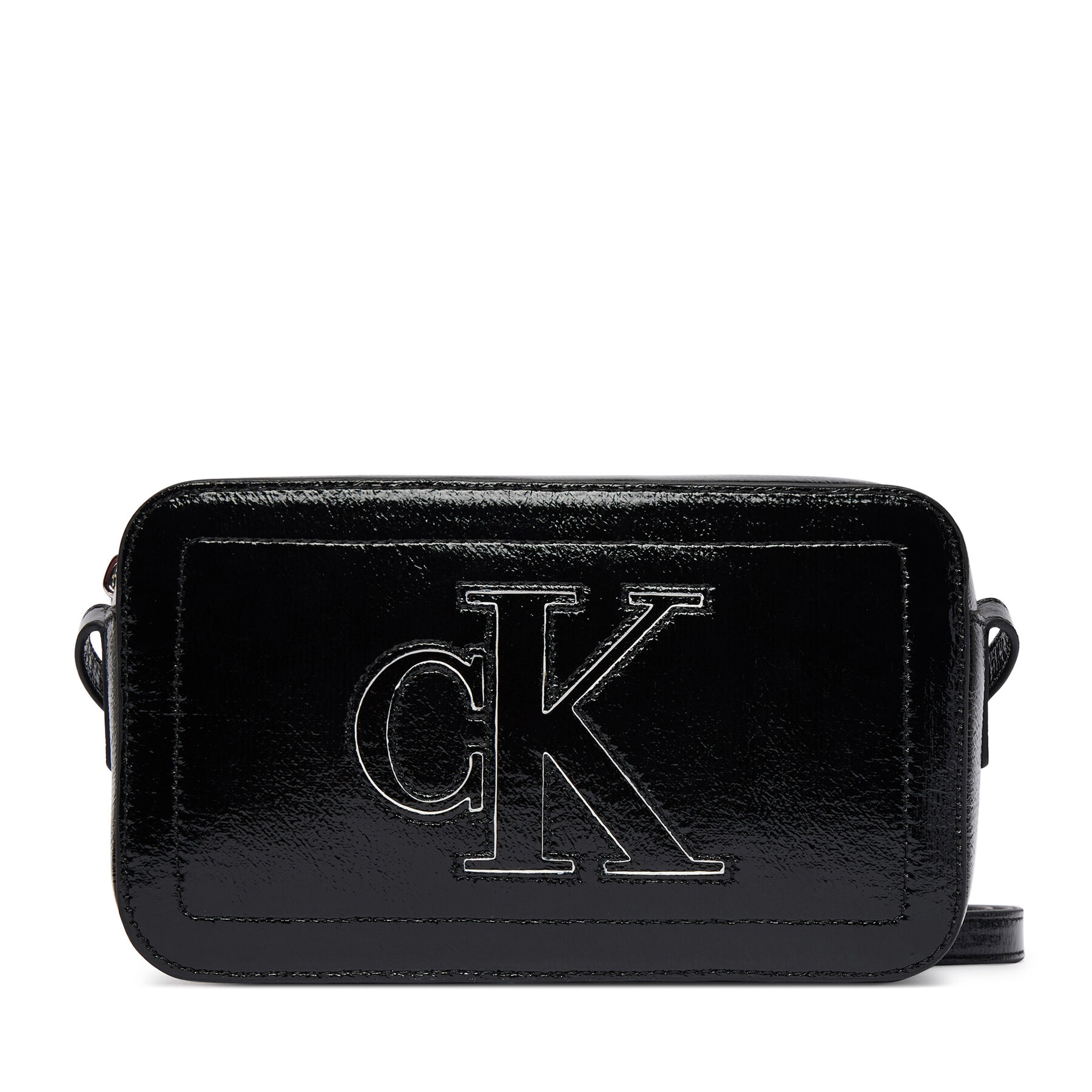 Дамска чанта Calvin Klein Bold Ck Outline Camera Bag LV04F3685G Черен