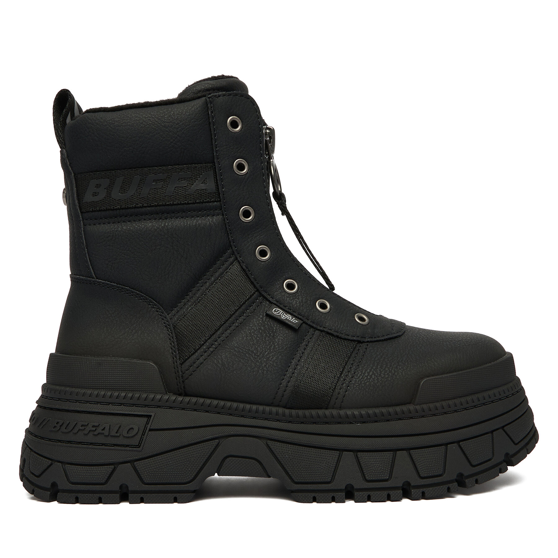 Gležnjarji Buffalo Fusion Front Zip 1270130 Črna