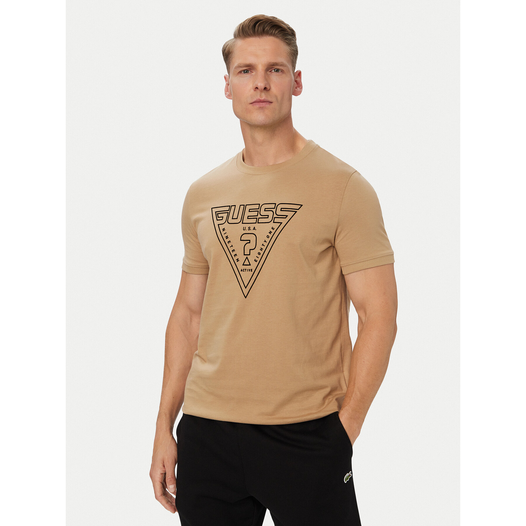 Guess T-Shirt Z6YI20 K5016 Beige Regular Fit