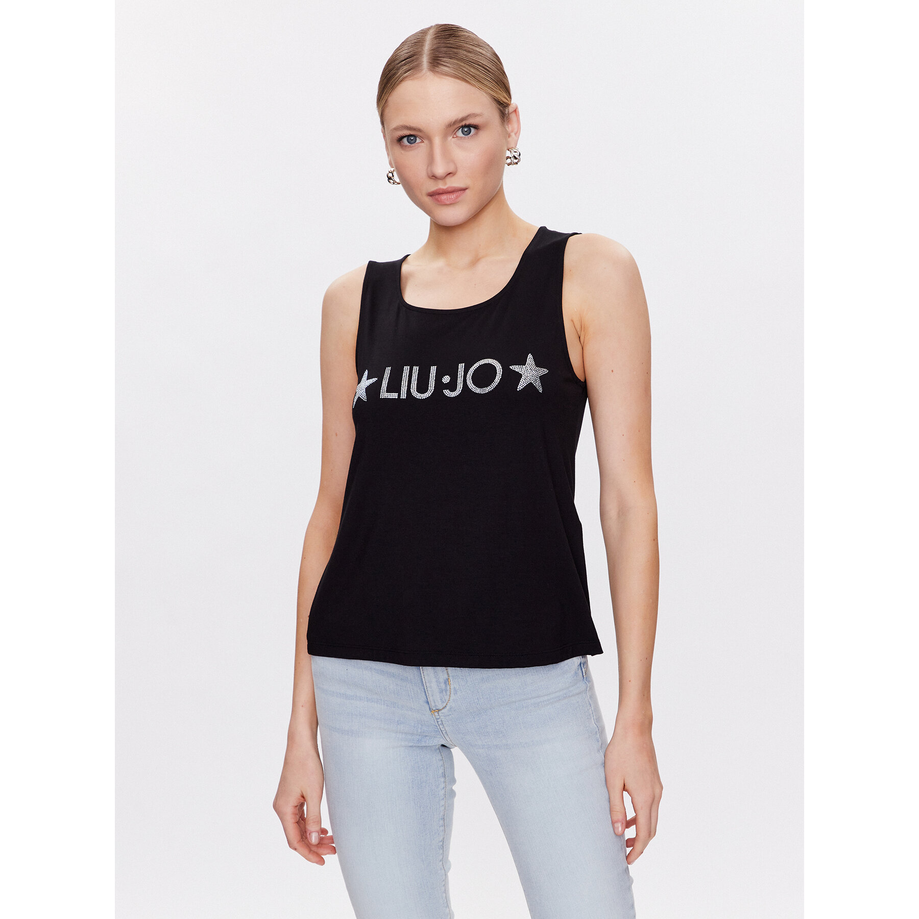 Liu Jo Beachwear Top VA3100 J5360 Nero Regular Fit