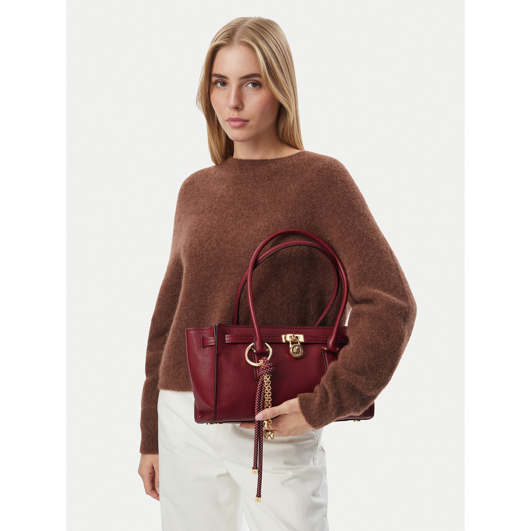 Torbica MICHAEL Michael Kors Hamilton 30F5GNXT0L Crvena
