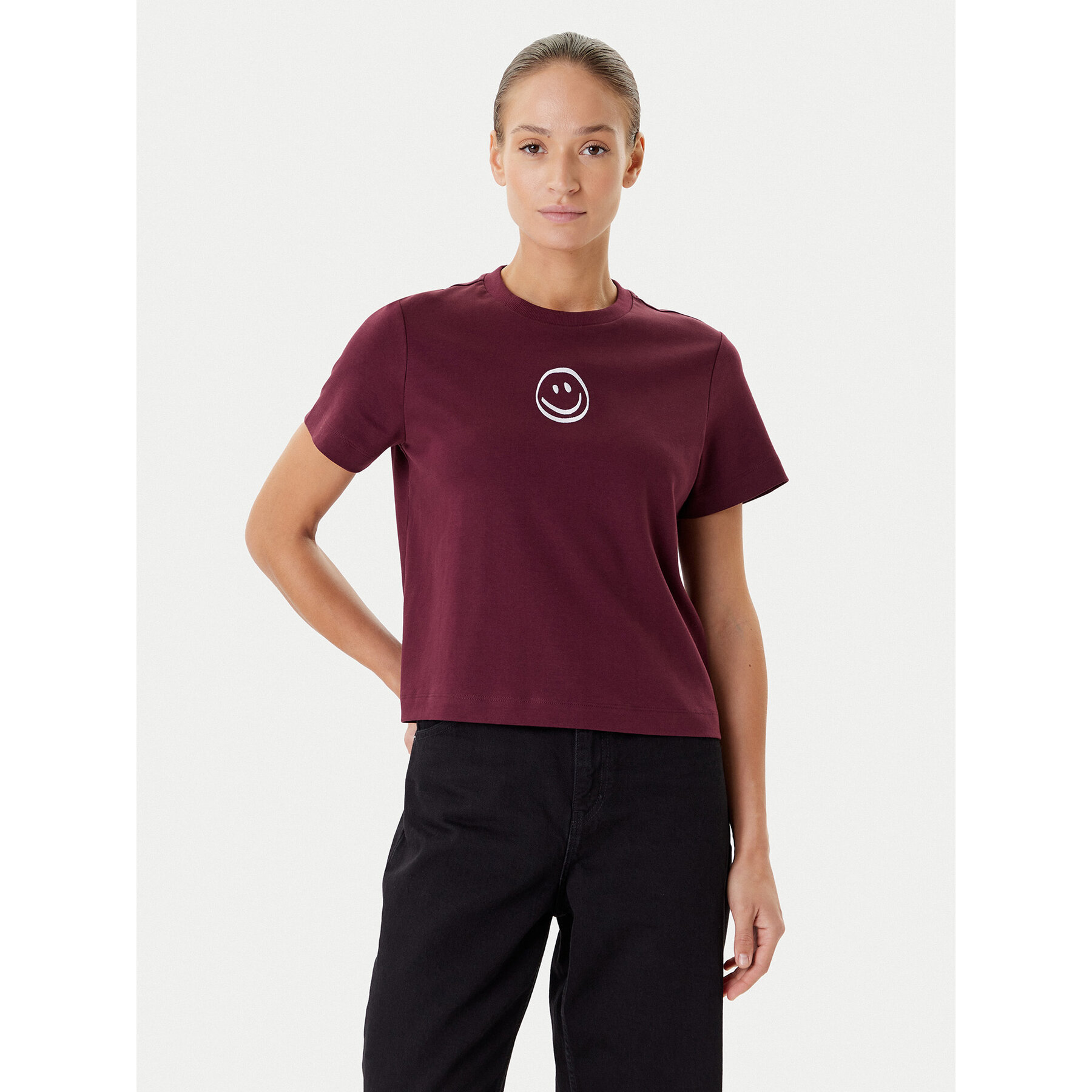 Vero Moda T-shirt Sara 10311633 Ljubičasta Regular Fit