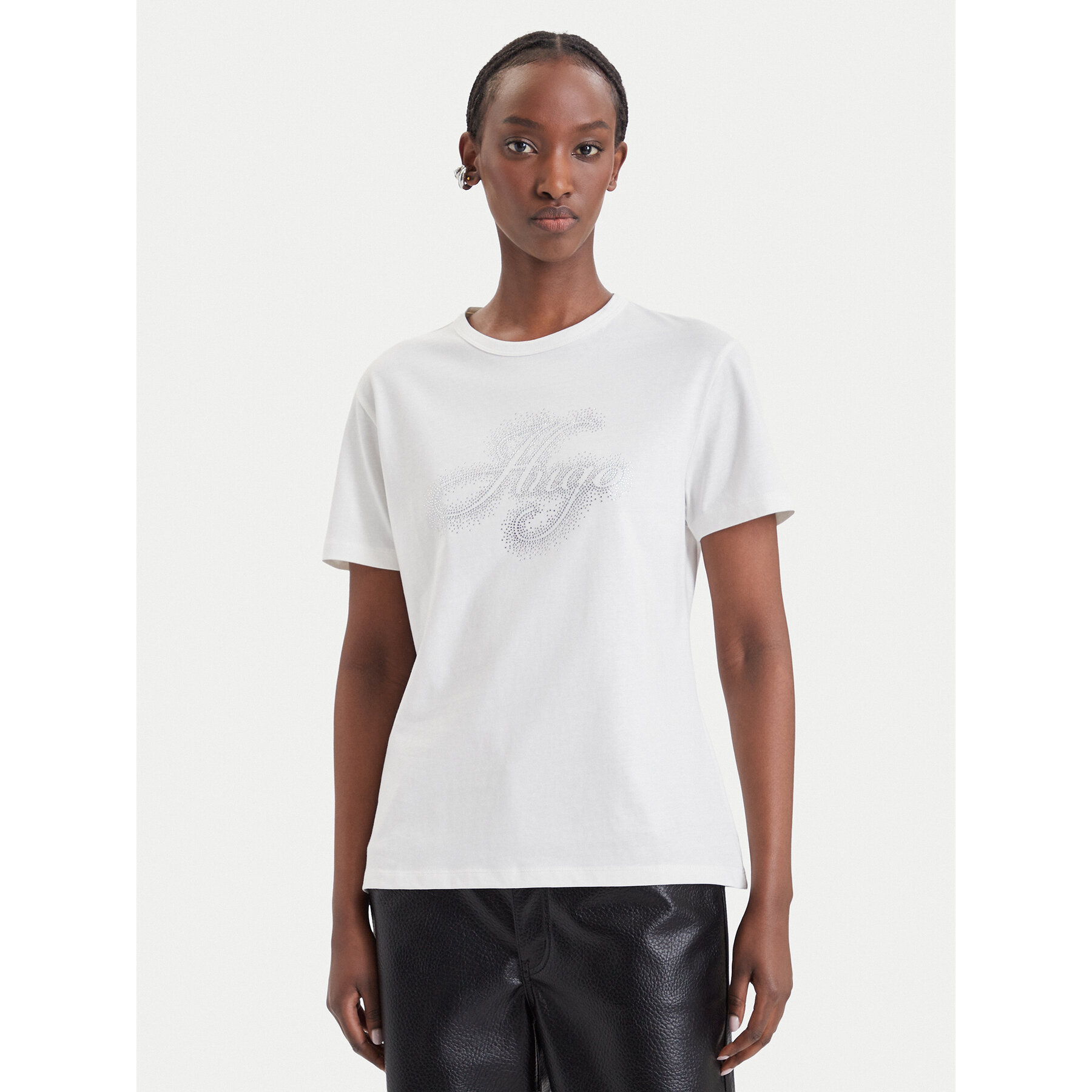 HUGO T-Shirt 50570932 Weiß Regular Fit