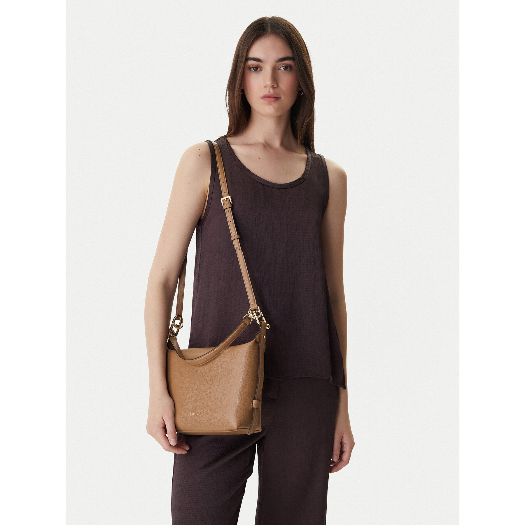 Furla Damen Braun Handtasche Tonie Mini We00877 A.0023 Cn 4489S Nosize