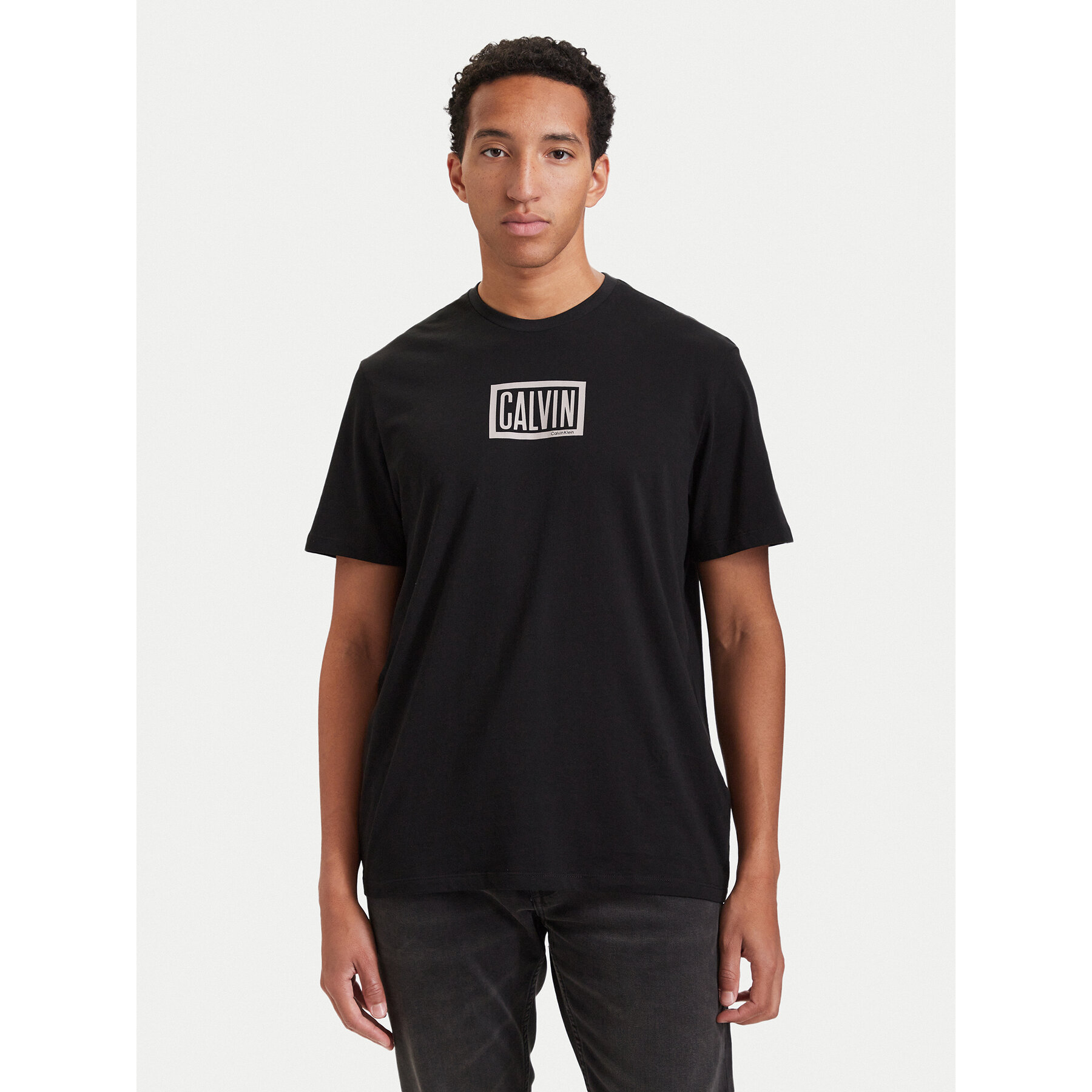 Calvin Klein Jeans T-Shirt Boxed Graphic LV04RH818G Schwarz Regular Fit