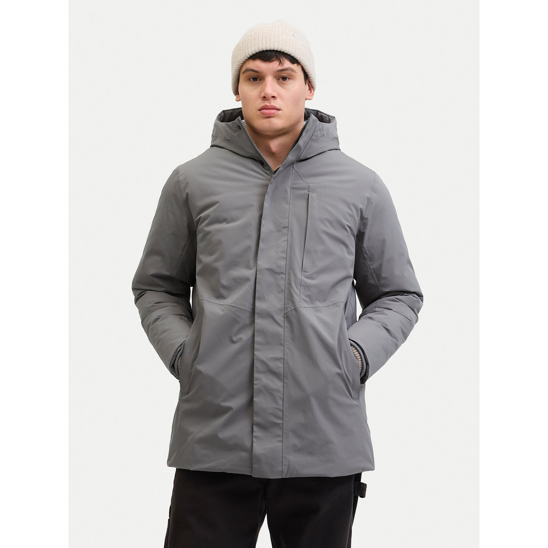 Jack & Jones Winterjacke Keen 12278782 Grau Regular Fit