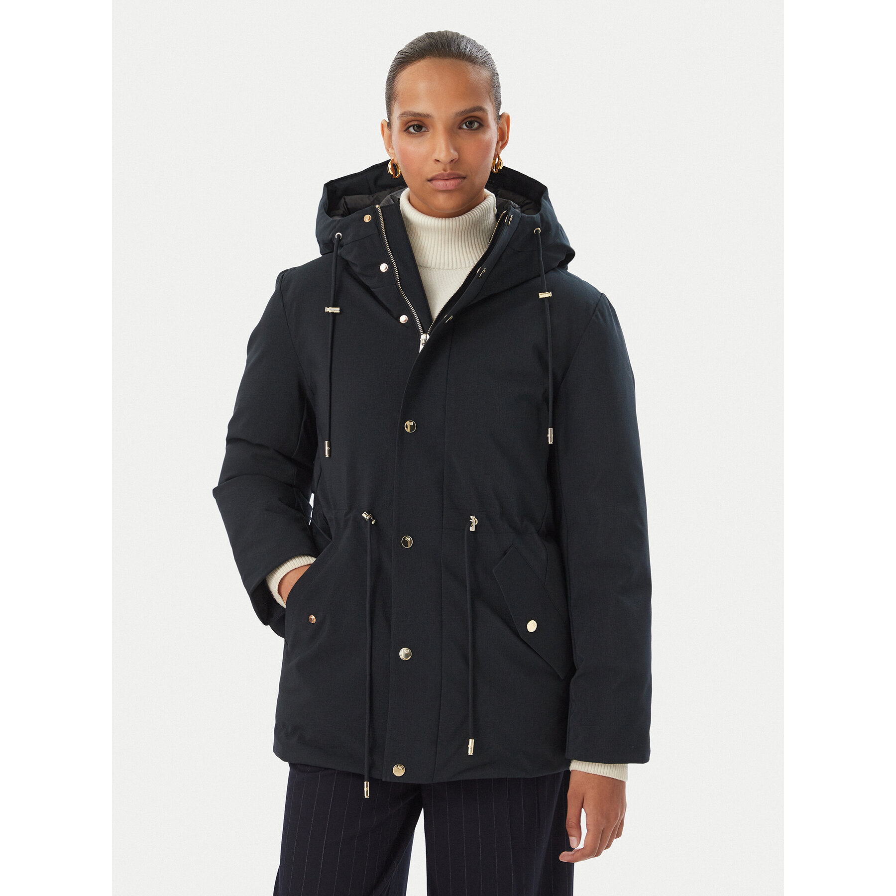 Rinascimento Winterjacke CFC0127045003 Schwarz Regular Fit