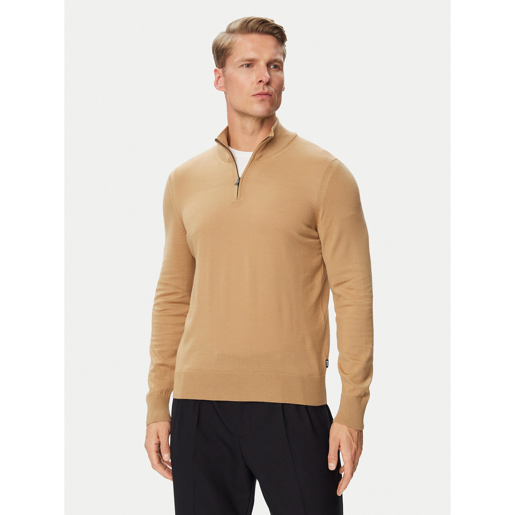 BOSS Pullover H-Ebenji 50565499 Beige Regular Fit
