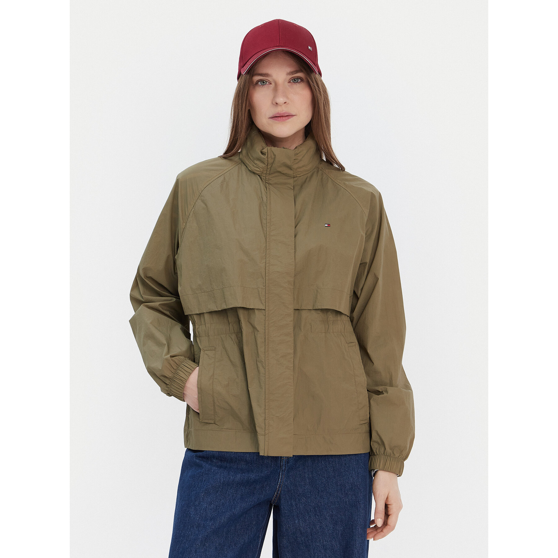 Tommy Hilfiger Windjacke WW0WW46444 Khakifarben Relaxed Fit