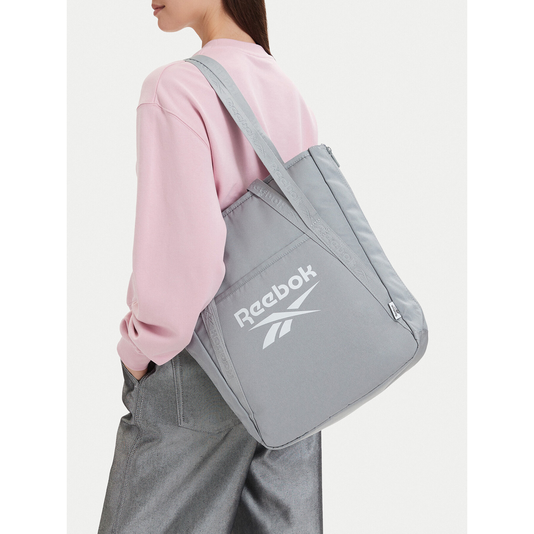 Kabelka Reebok CWBEO-RBK-B-006-10 Svetlosivá