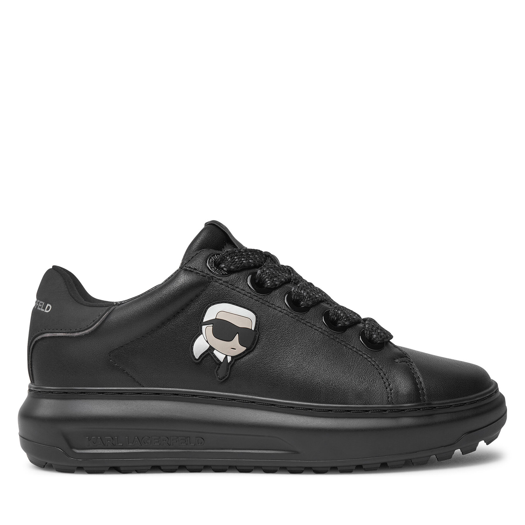 Damskie Sneakersy KARL LAGERFELD, Rozmiar 35 Czarny KL67530