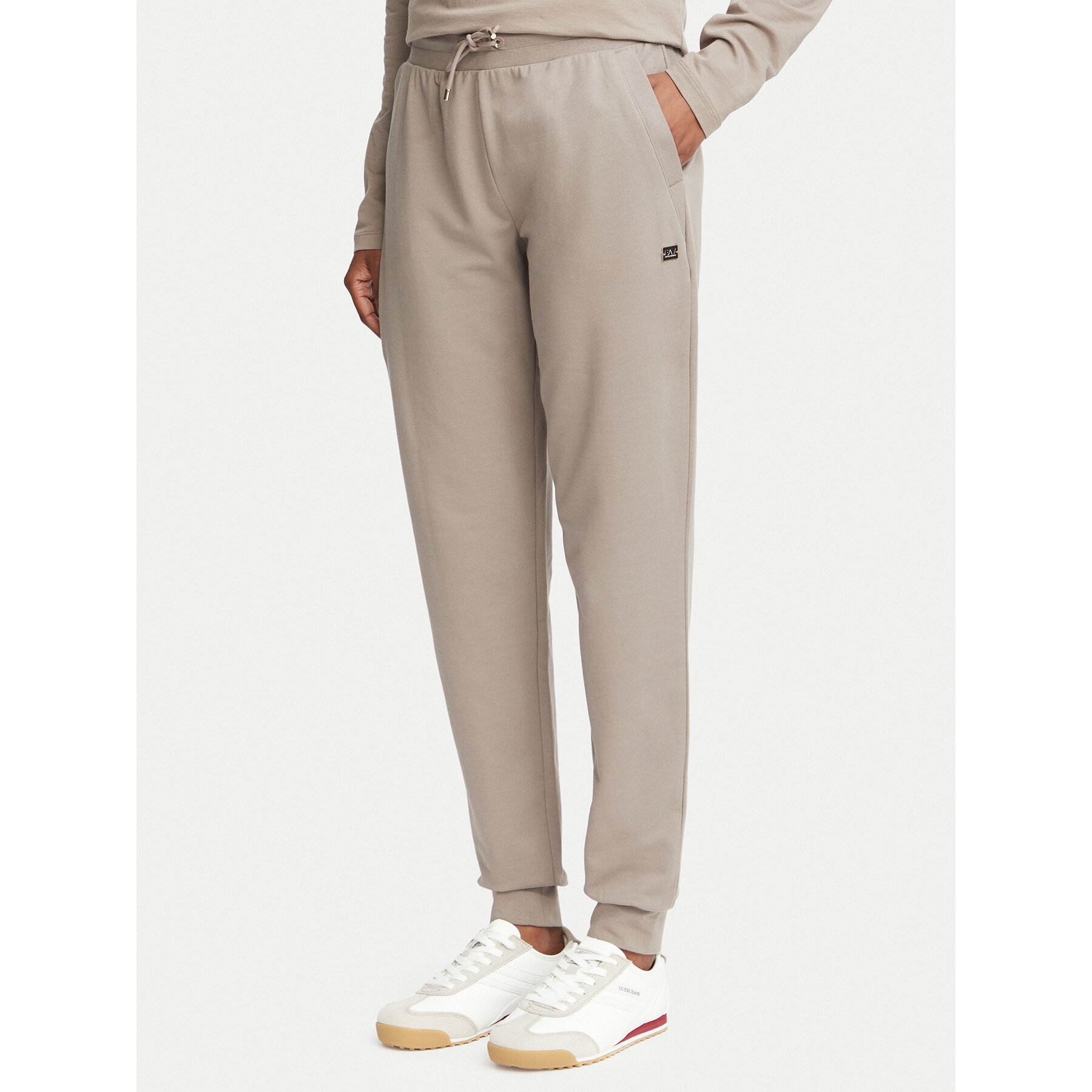 EA7 Emporio Armani Jogginghose 7W000461 AF13135 U6100 Dunkelbeige Regular Fit