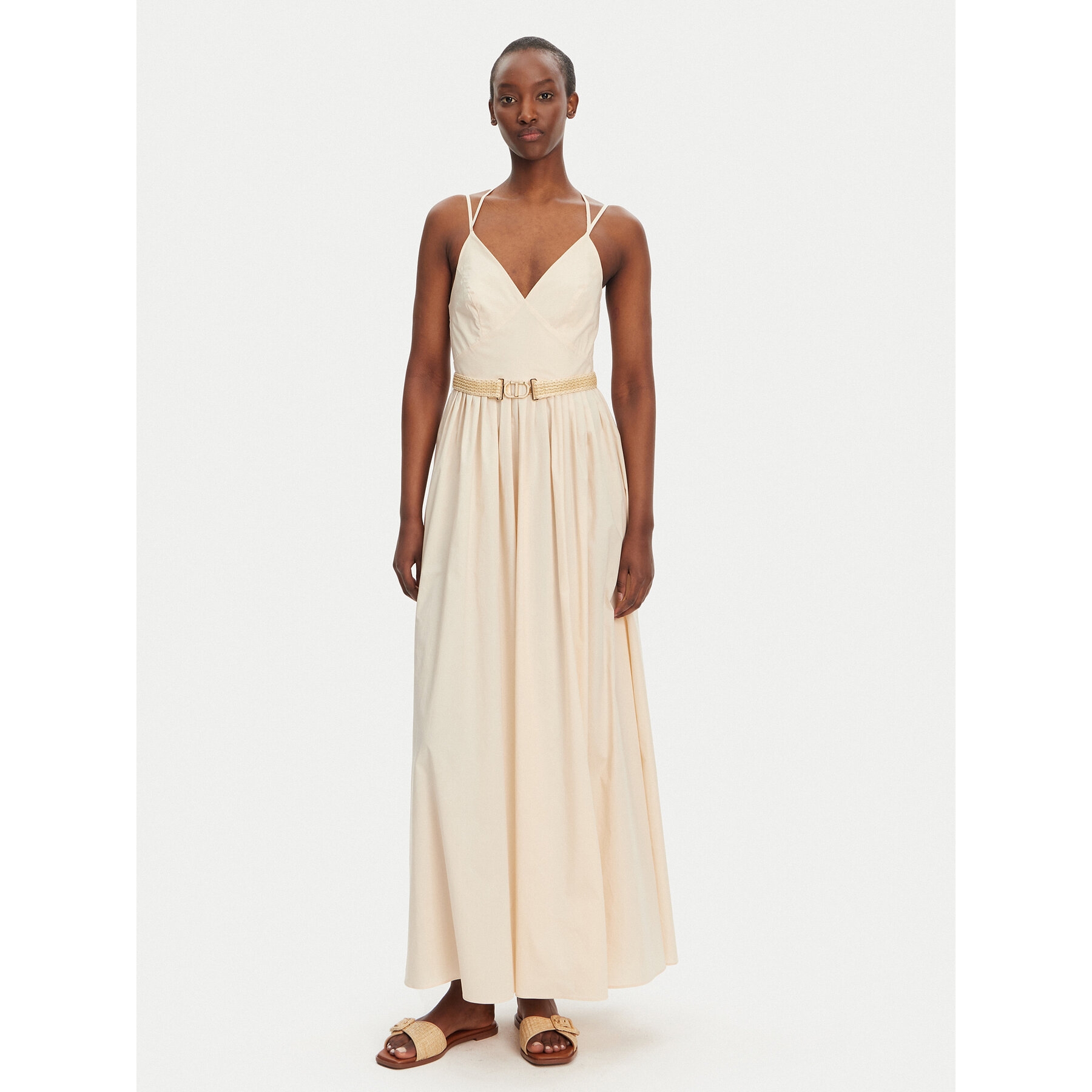 TWINSET Sommerkleid 251TT2100 Rosa Regular Fit