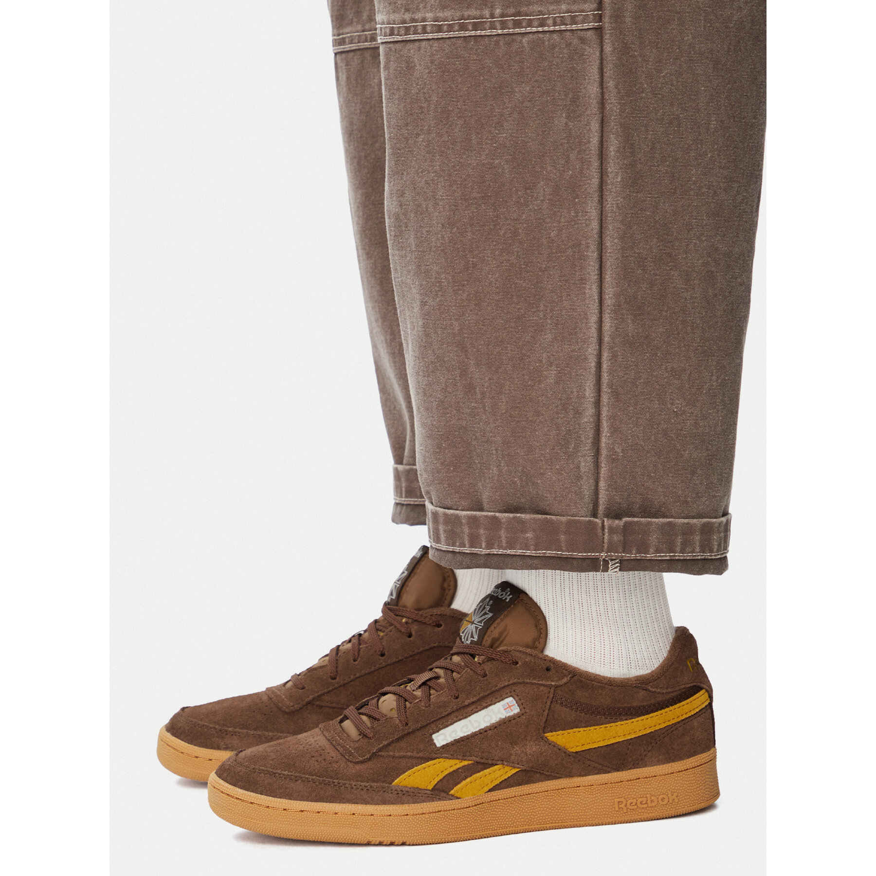 Sneakersy Reebok SS-CLUB C REVENGE VINTAGE 100261746 Hnedá