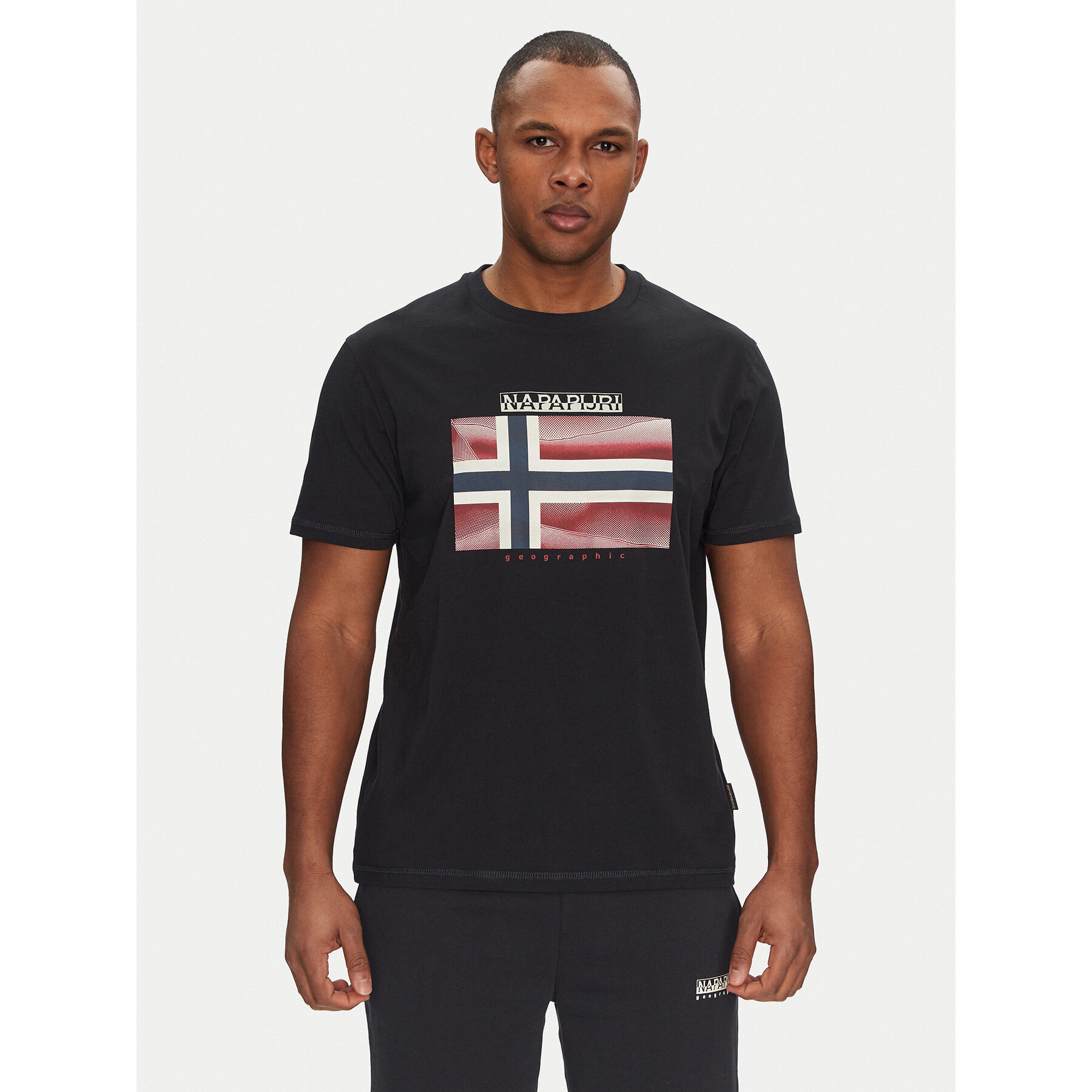 Napapijri Póló S-Lari NP0A4IE59411 Fekete Regular Fit