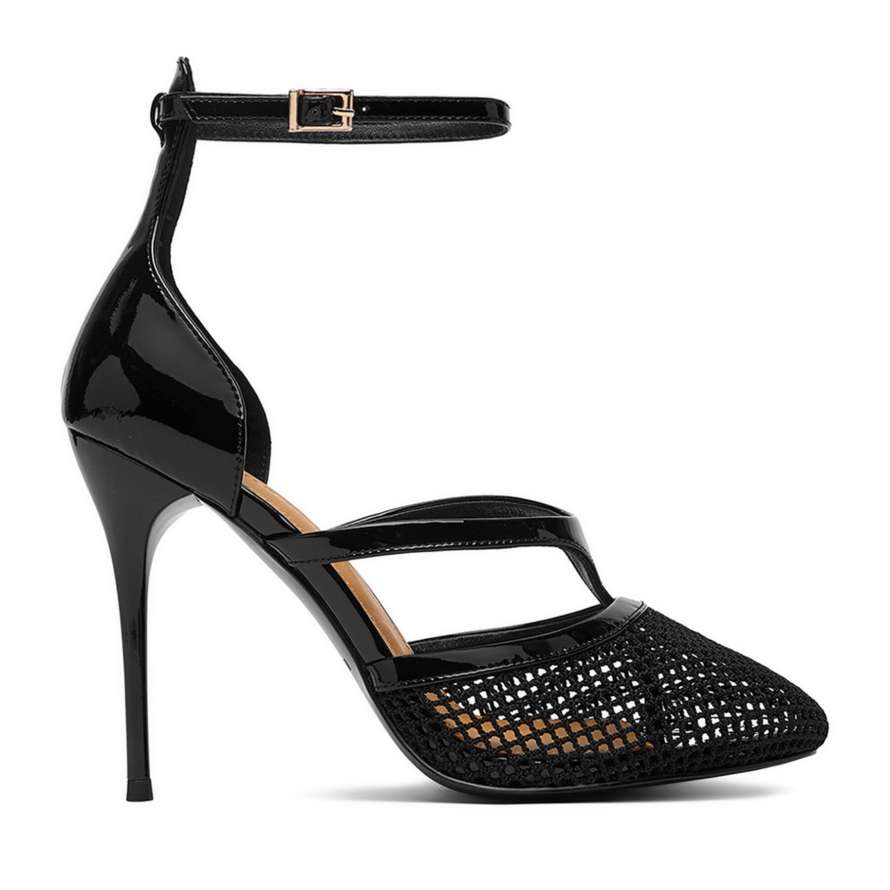 Pantofi cu toc subțire Badura EO-AMIRA-LT519-1 Negru