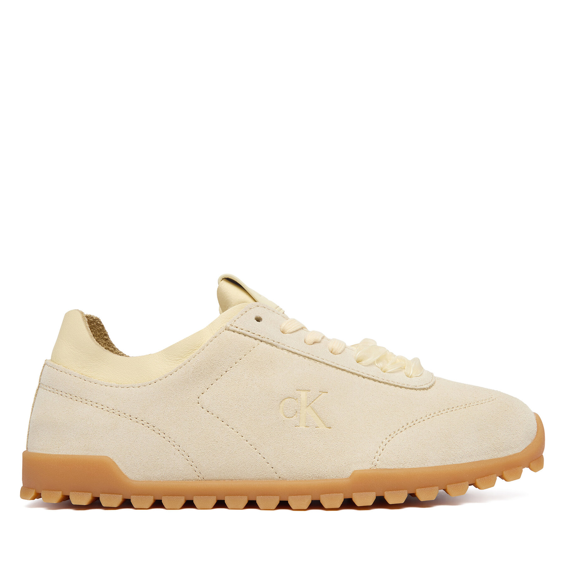 Сникърси Calvin Klein Low Profile Run Mg Sue Db Laces HW0HW03150 Жълт