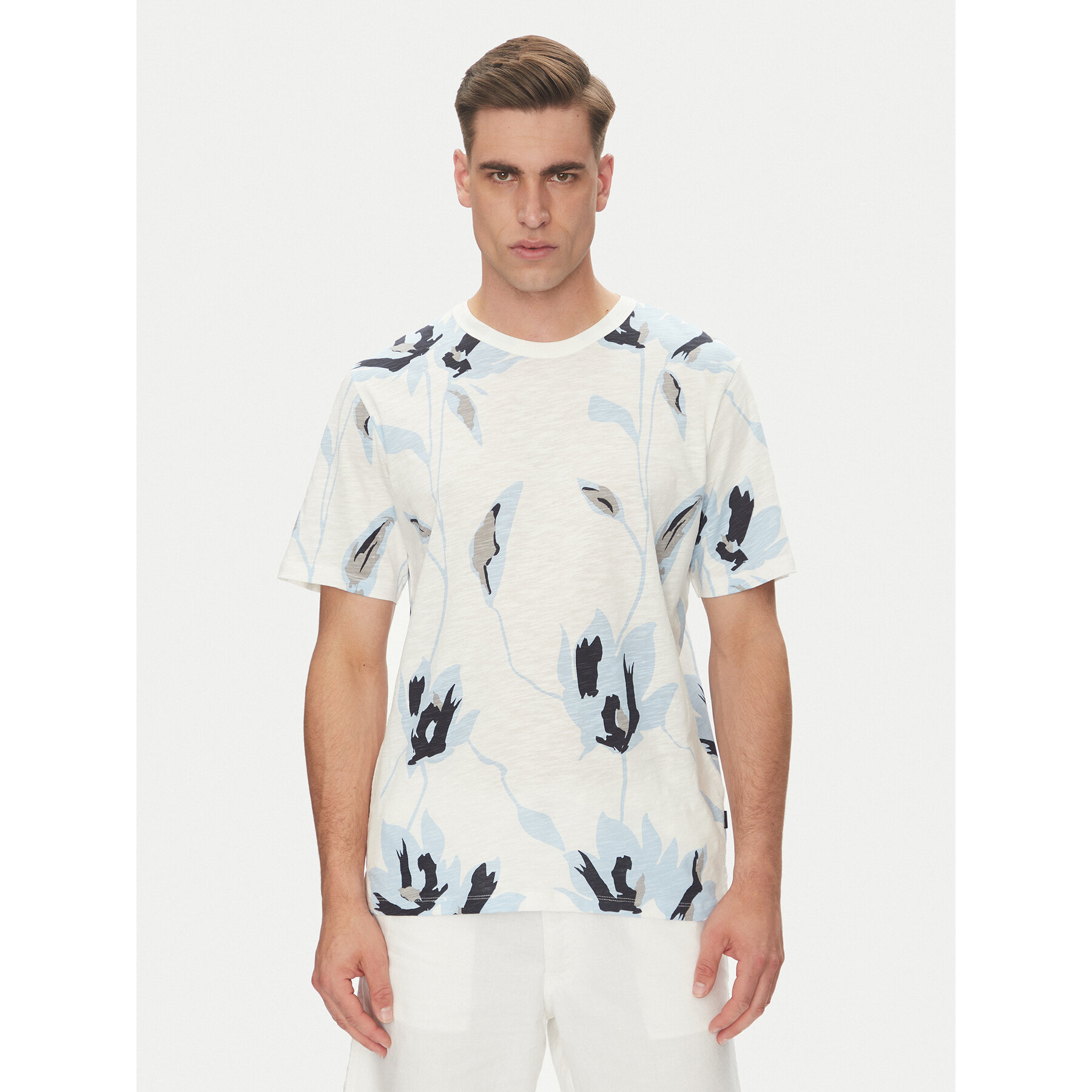 Jack & Jones Póló Palermo 12279351 Fehér Regular Fit