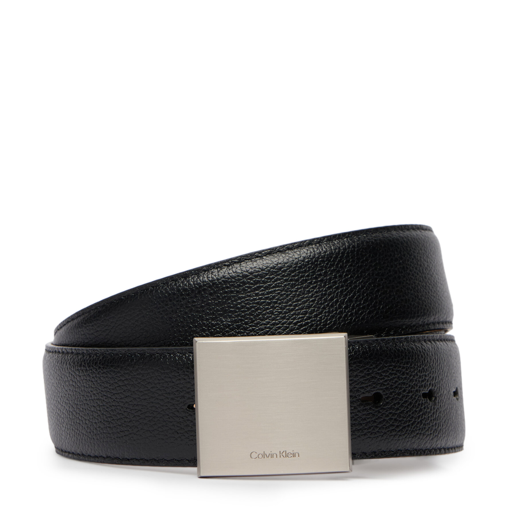 Opasok Calvin Klein Dress Plaque Pebble 35Mm Adj LV04D7080G Čierna
