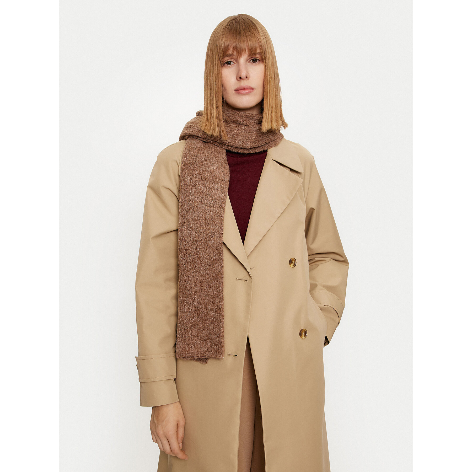 Sciarpa Vero Moda 10313639 Marrone, Taglia OS, taglia : OS