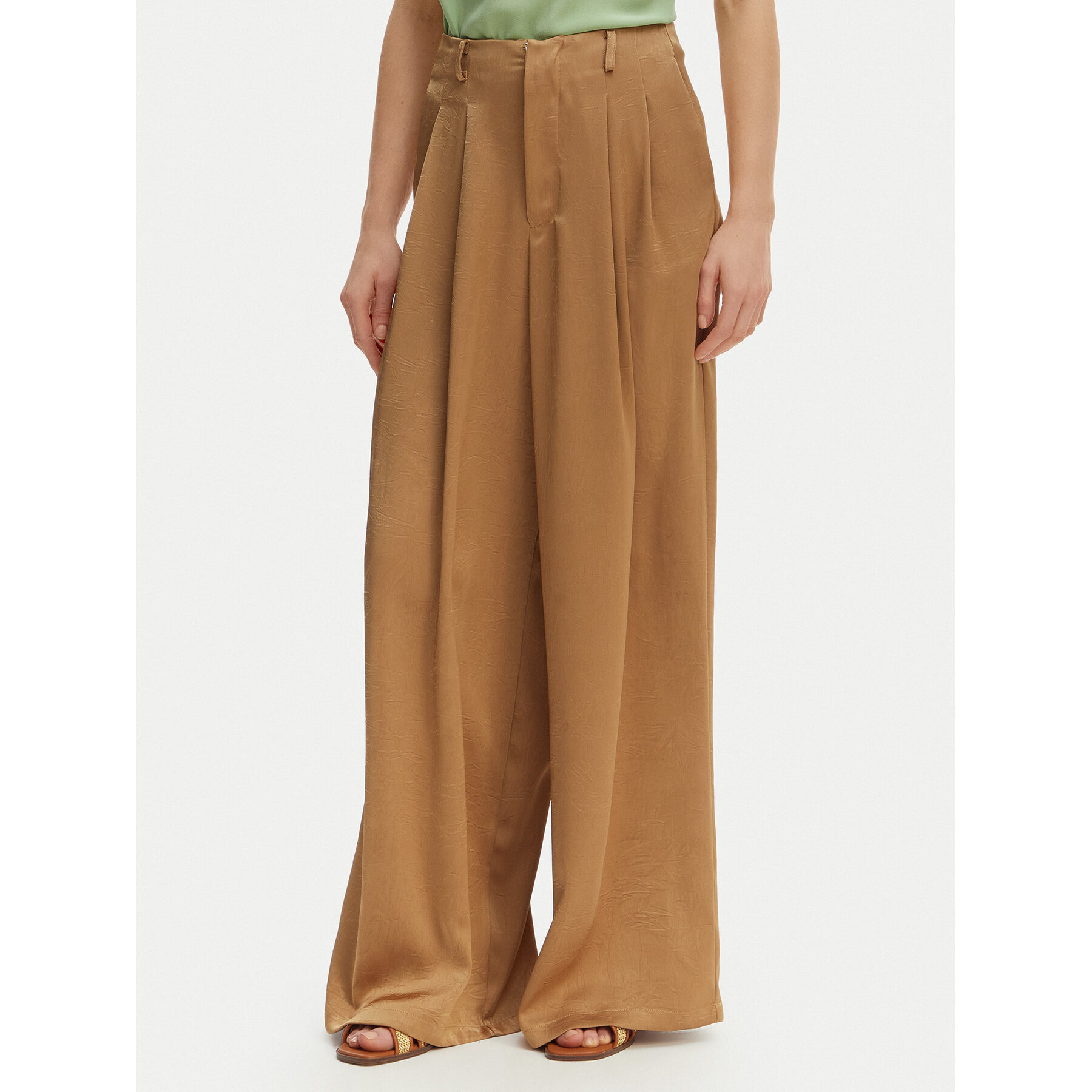 Iconique Palazzohose Harper IC26-014 Hellbraun Wide Leg
