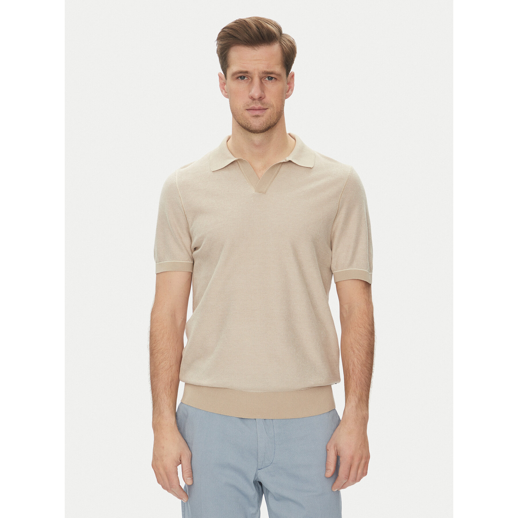 BOSS Polo H-Jianluca 50537654 Bianco Regular Fit