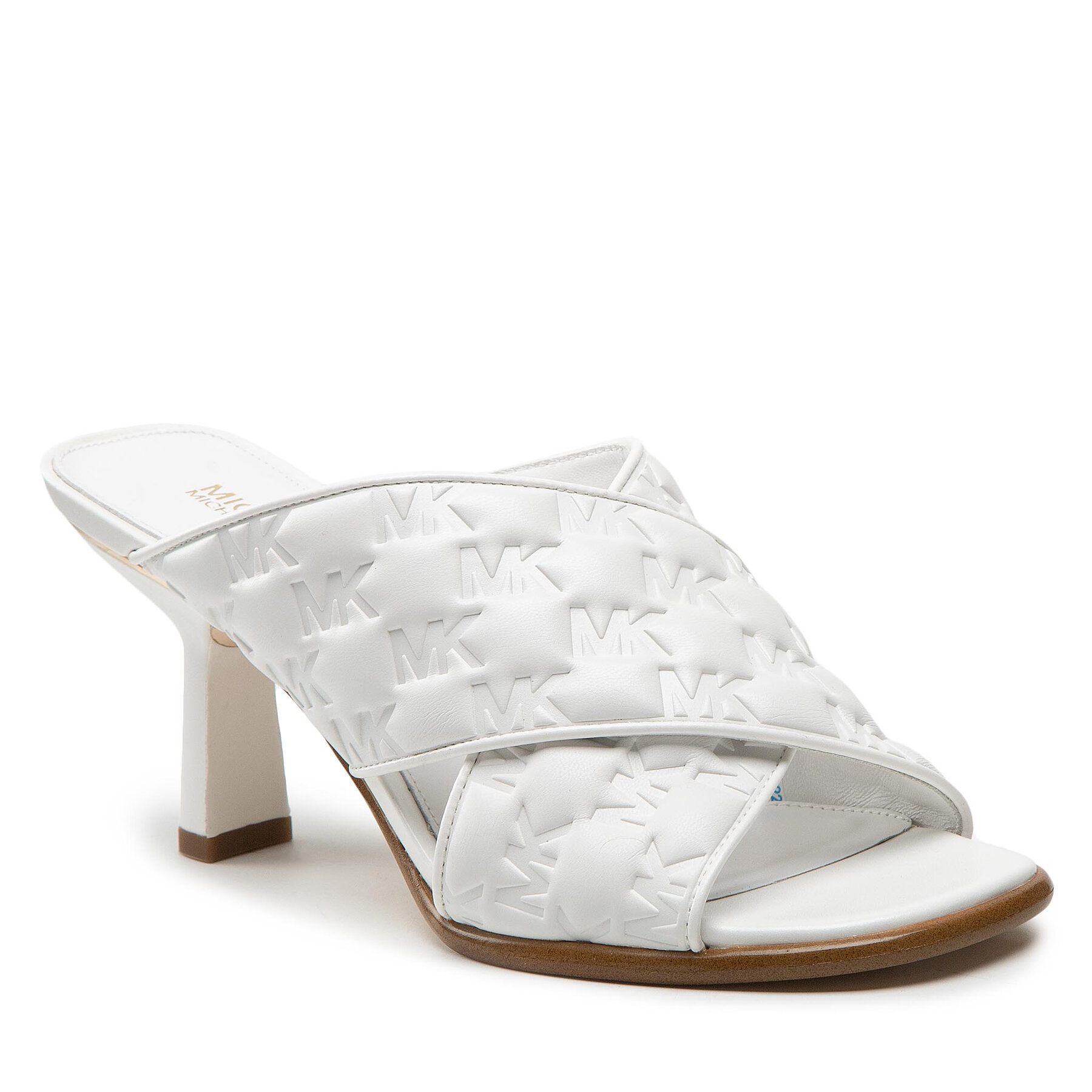 Șlapi MICHAEL Michael Kors Gideon Mule 40S2GDMP1L Optic White 40S2GDMP1L imagine super redus 2022