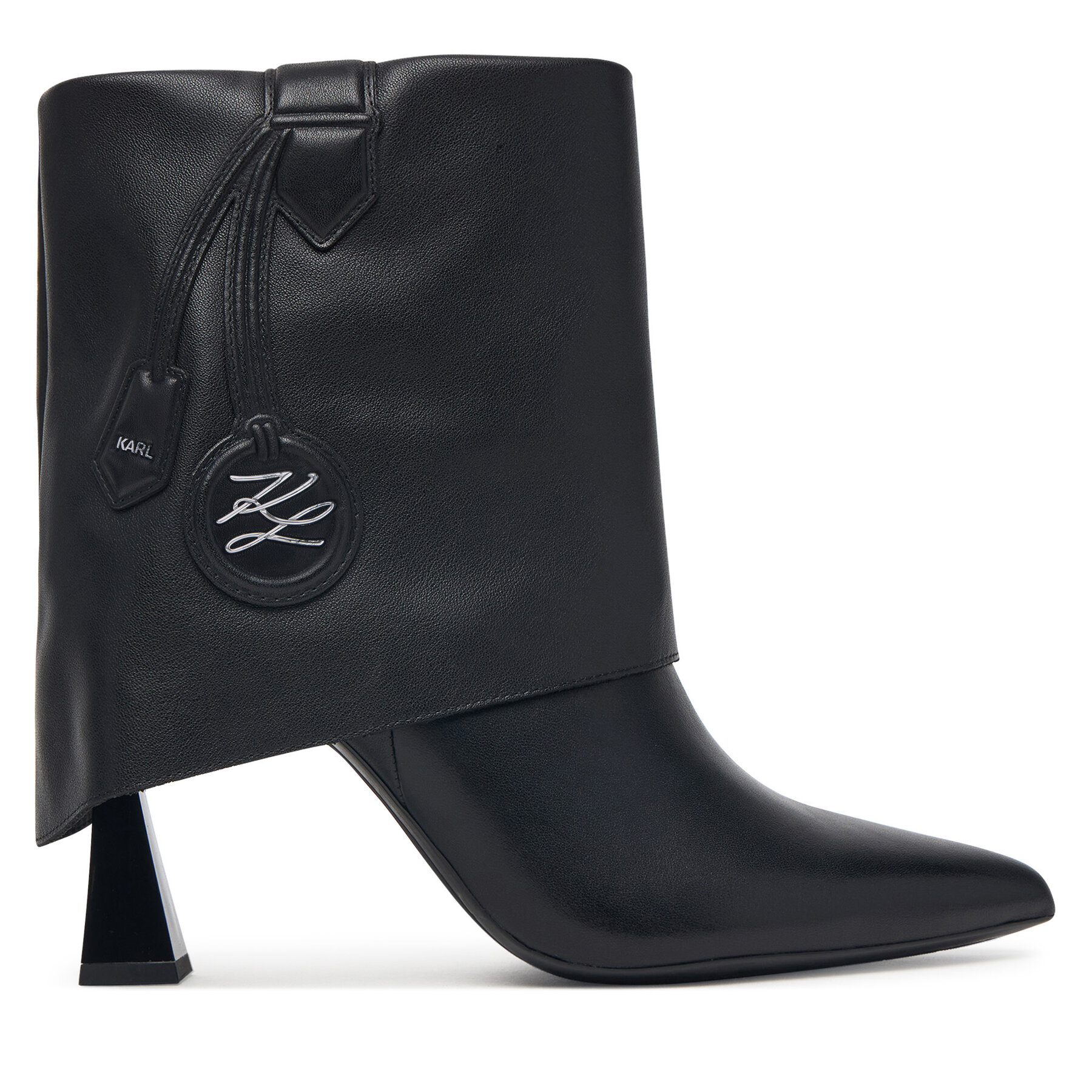 Škornji KARL LAGERFELD Debutante KL32045A Črna