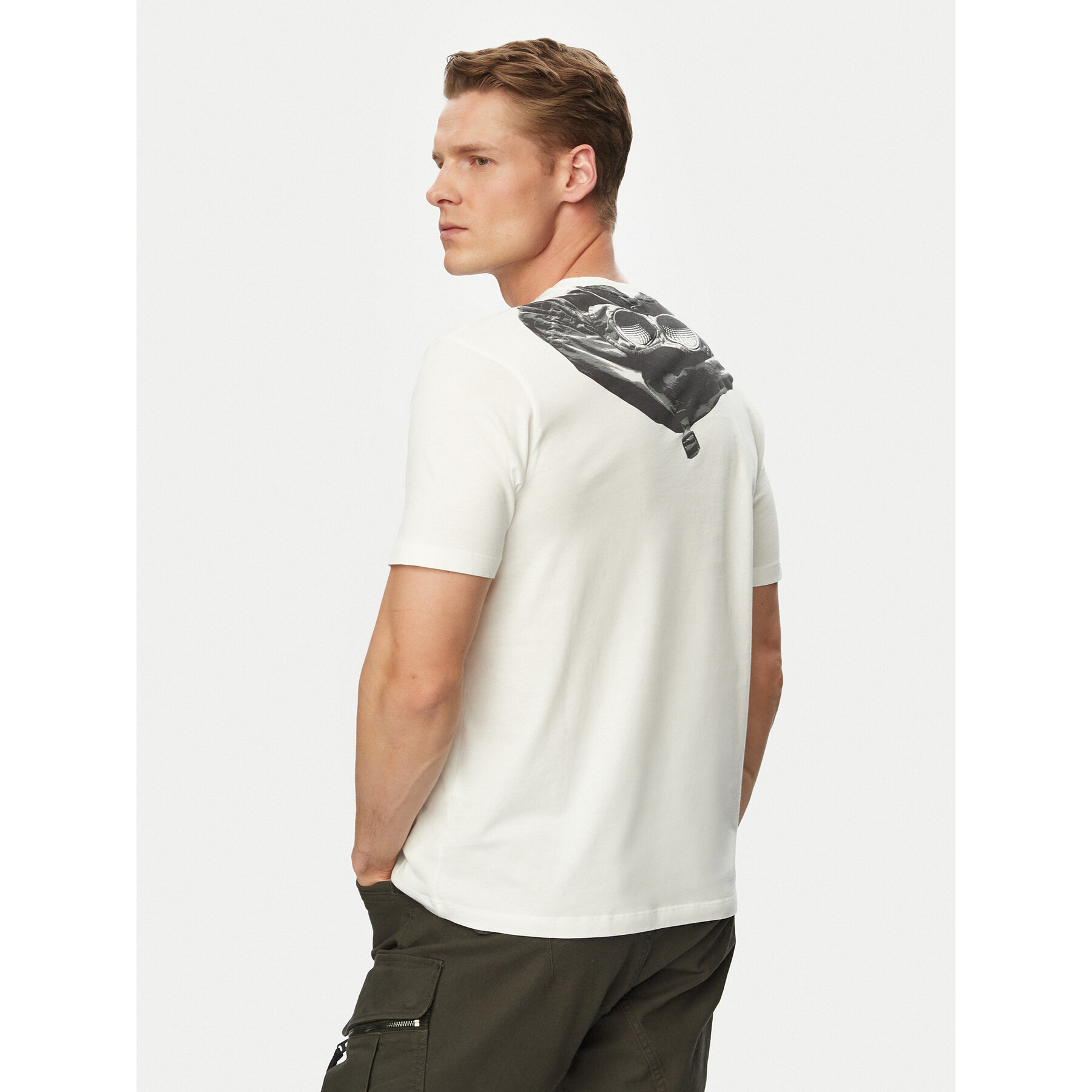 C.P. Company T-shirt RCCMTS725A005100W Écru Regular Fit