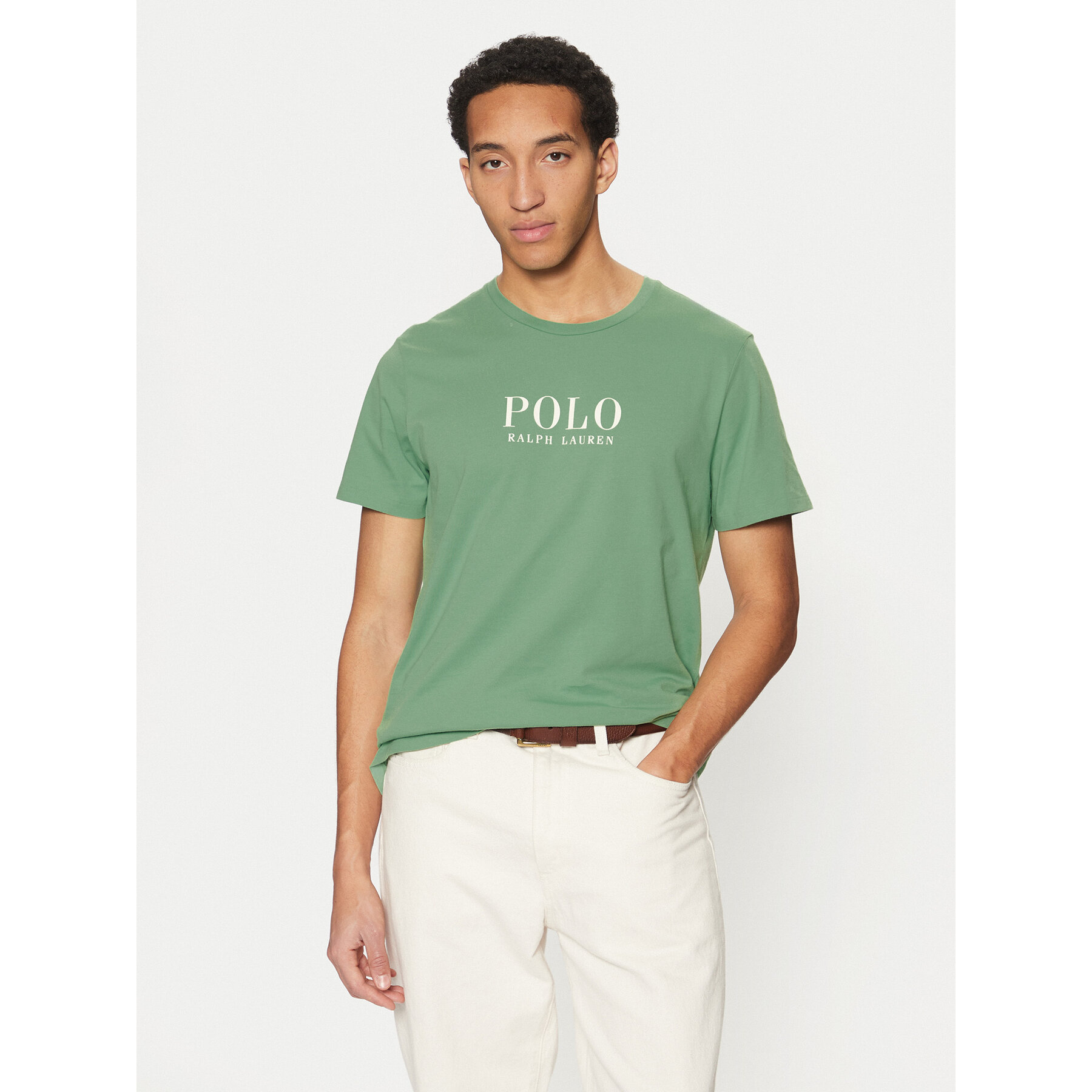 Polo Ralph Lauren T-shirt 714899613017 Verde Regular Fit