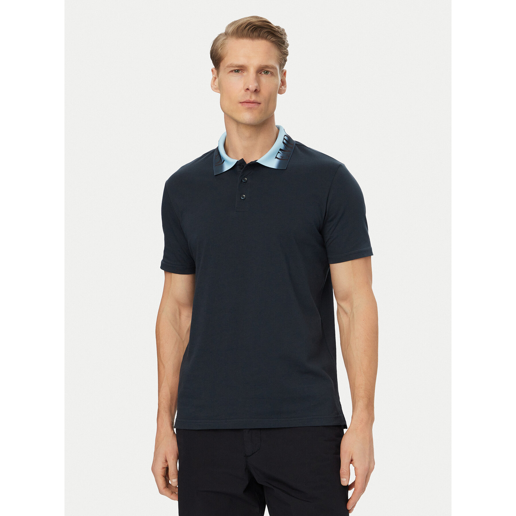 Emporio Armani Poloshirt EM000571 AF20432 UB102 Dunkelblau Regular Fit