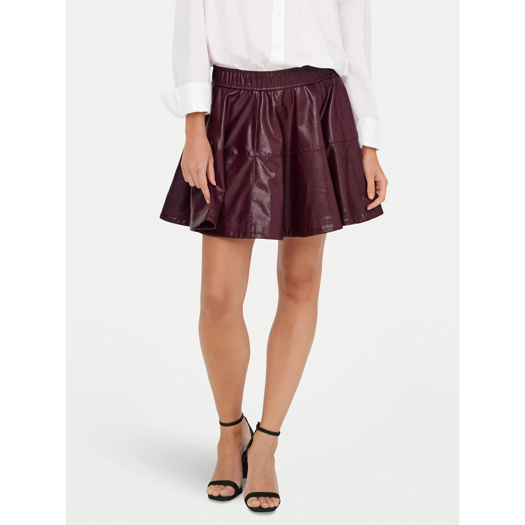 ONLY Rock aus Kunstleder Jacky 15355512 Violett Regular Fit