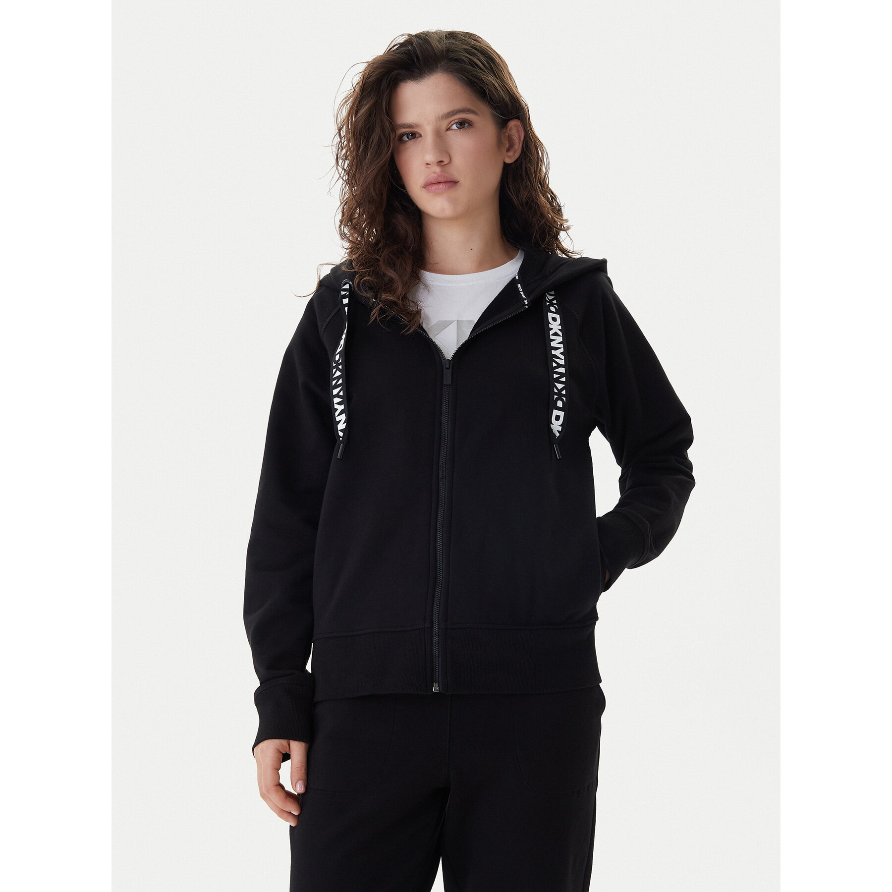 Dkny Sport Sweatshirt DP5J9510 Schwarz Relaxed Fit
