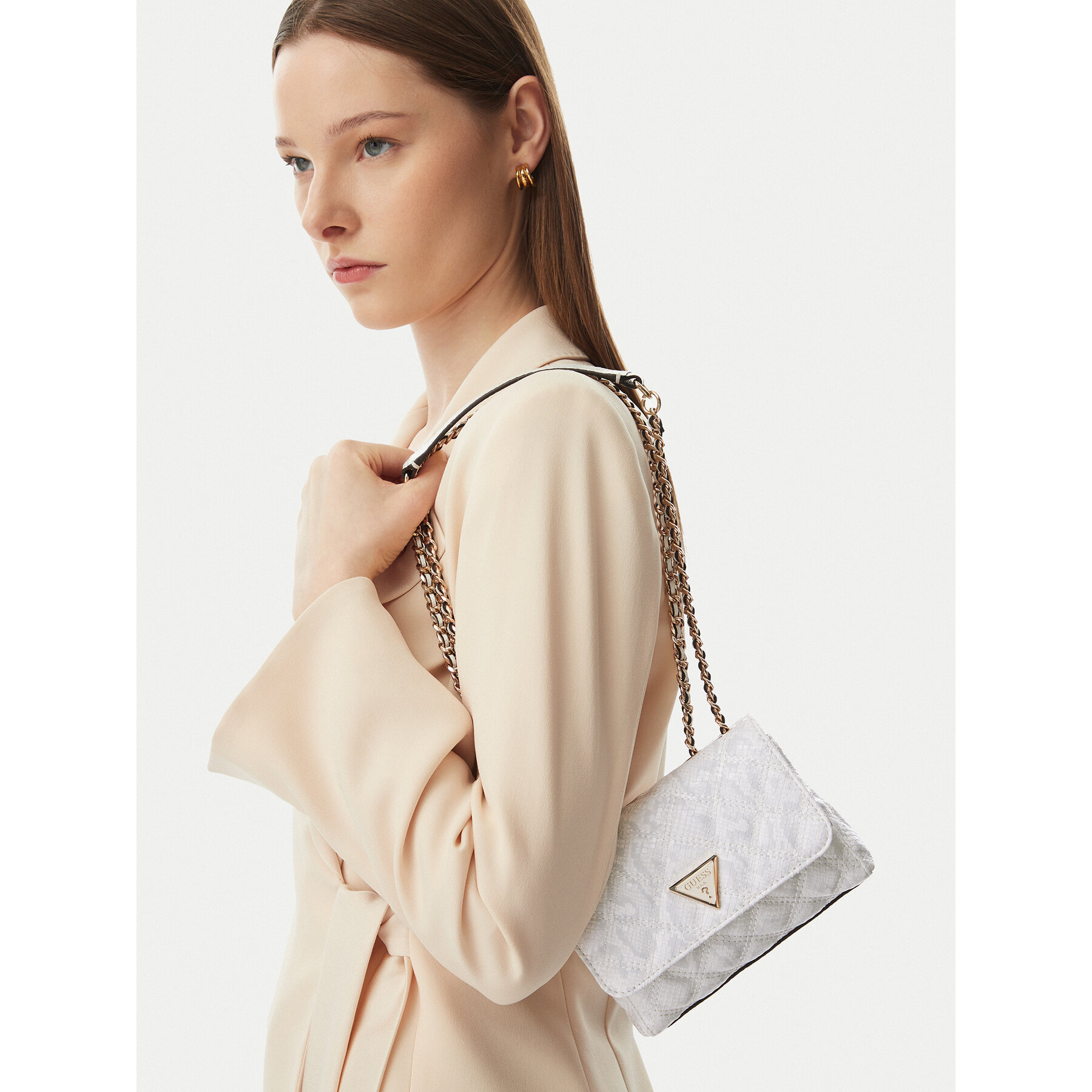 Geantă Guess Giully II Mini HWKG96 73740 Alb