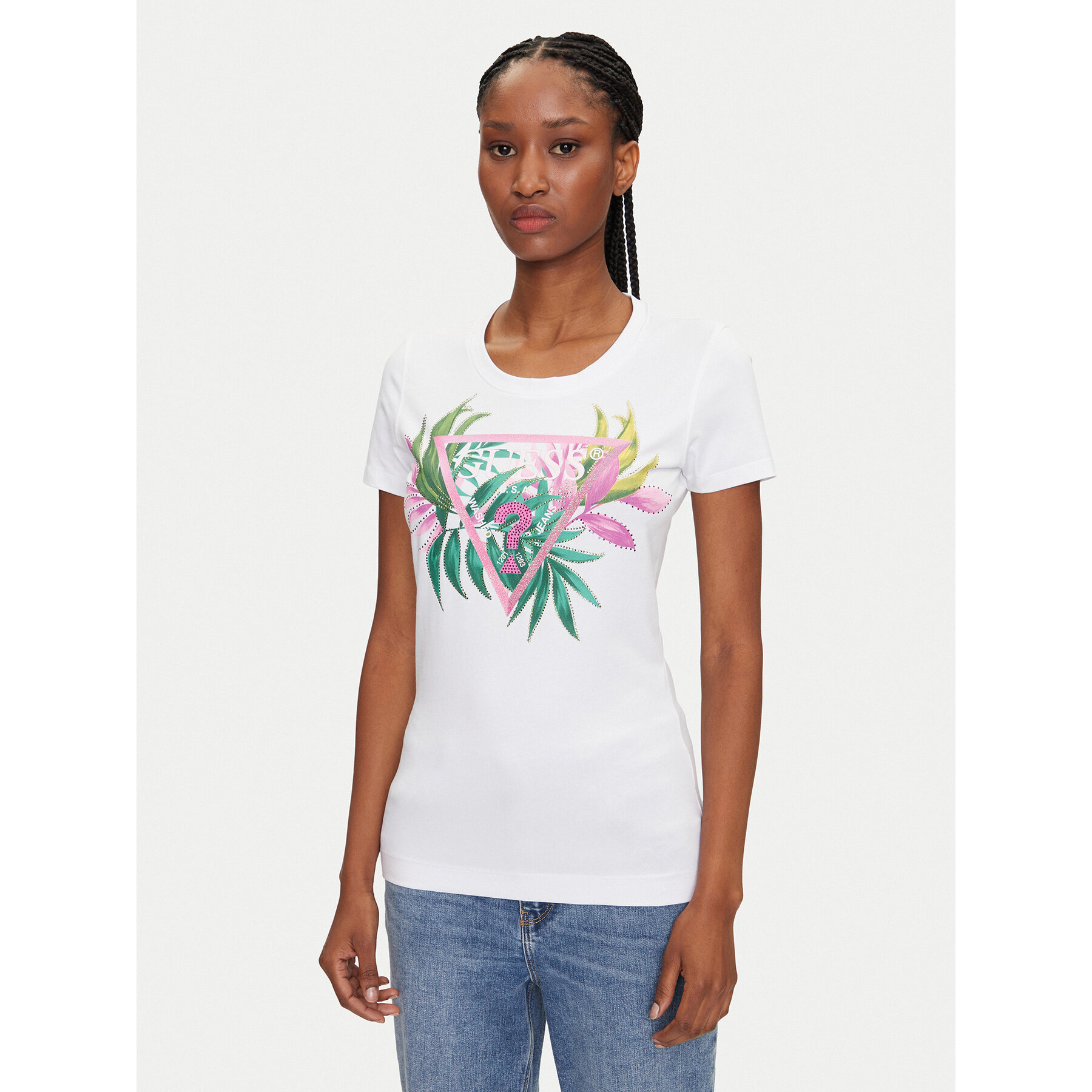 Guess T-Shirt 172941 Λευκό Classic Fit