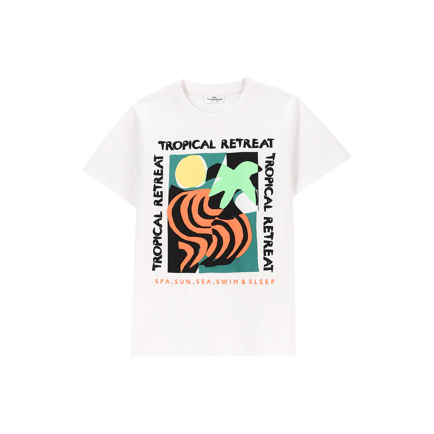 Coccodrillo Coccodrillo T-Shirt WC5143205TBJ Λευκό Regular Fit