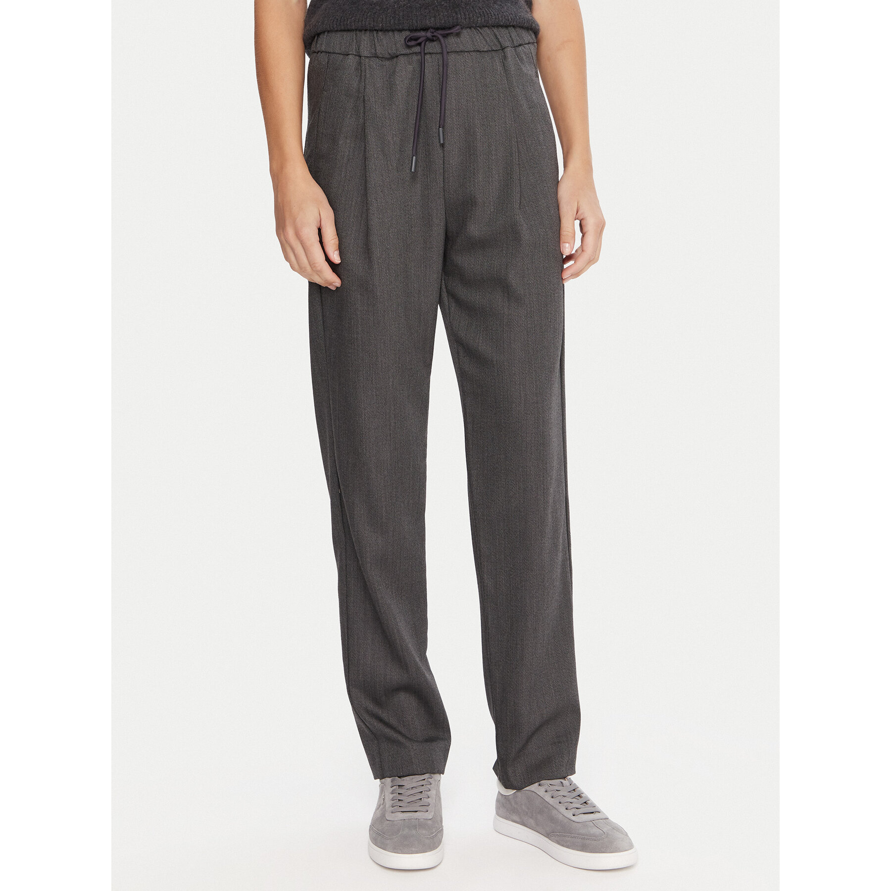 Marella Stoffhose Nyssa 2523136025 Grau Regular Fit