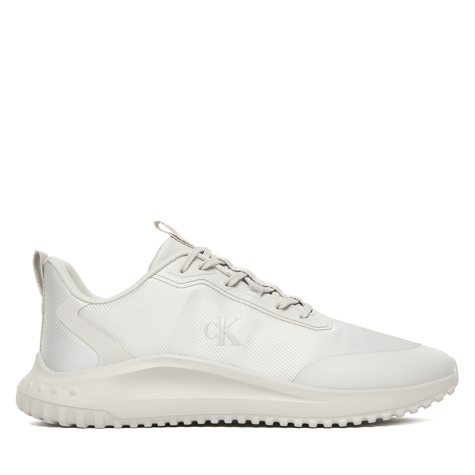 Sneakersy Calvin Klein Eva Runner Lace Up Mat Mix YM0YM01442 Sivá