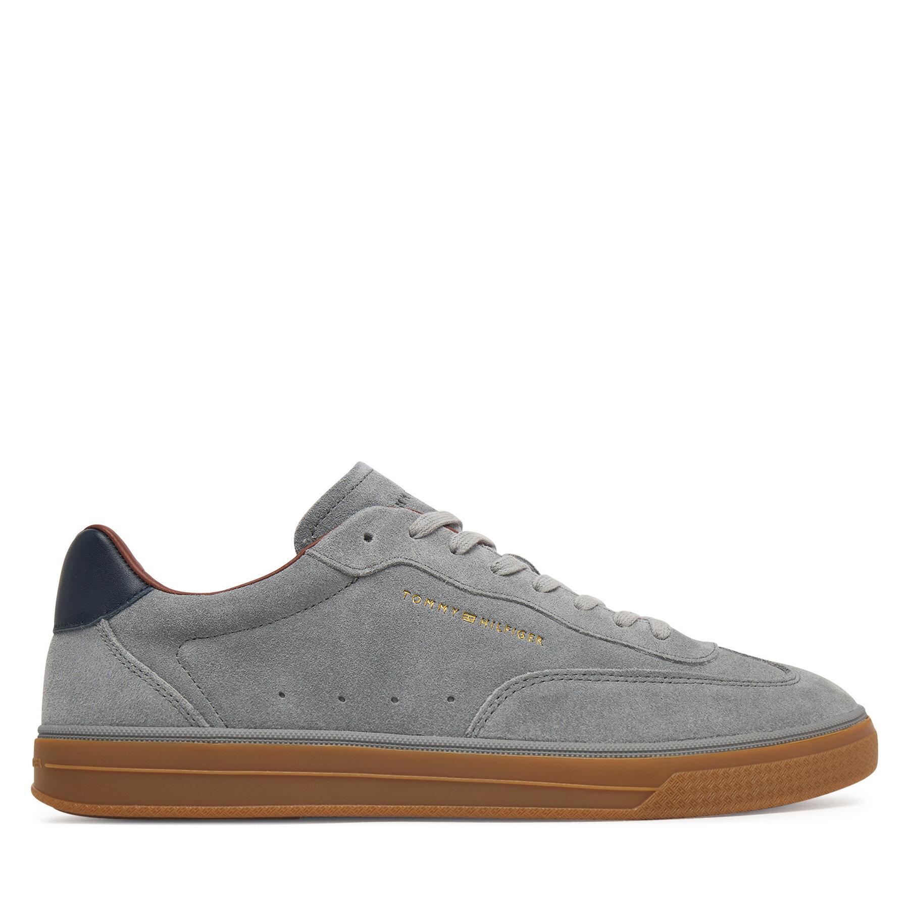 Tenisice Tommy Hilfiger Th Lo Lux Suede Sneaker FM0FM05997 Siva